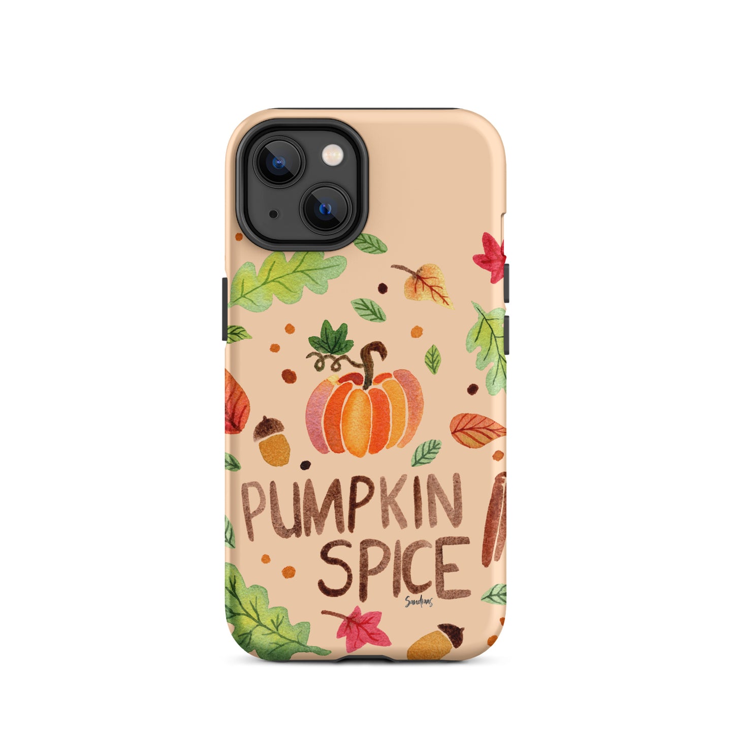 Tough Case for iPhone® - Pumpkin Spice Orange 🎃🍂 - iPhone Case -  SANDRAAS