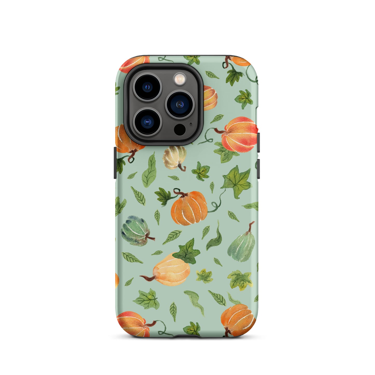 Tough Case for iPhone® - Pumpkins Pattern Green 🎃🍂 - iPhone Case - SANDRAAS