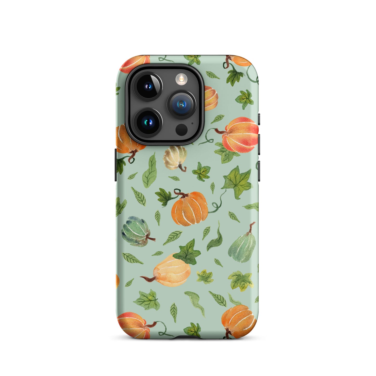 Tough Case for iPhone® - Pumpkins Pattern Green 🎃🍂 - iPhone Case - SANDRAAS