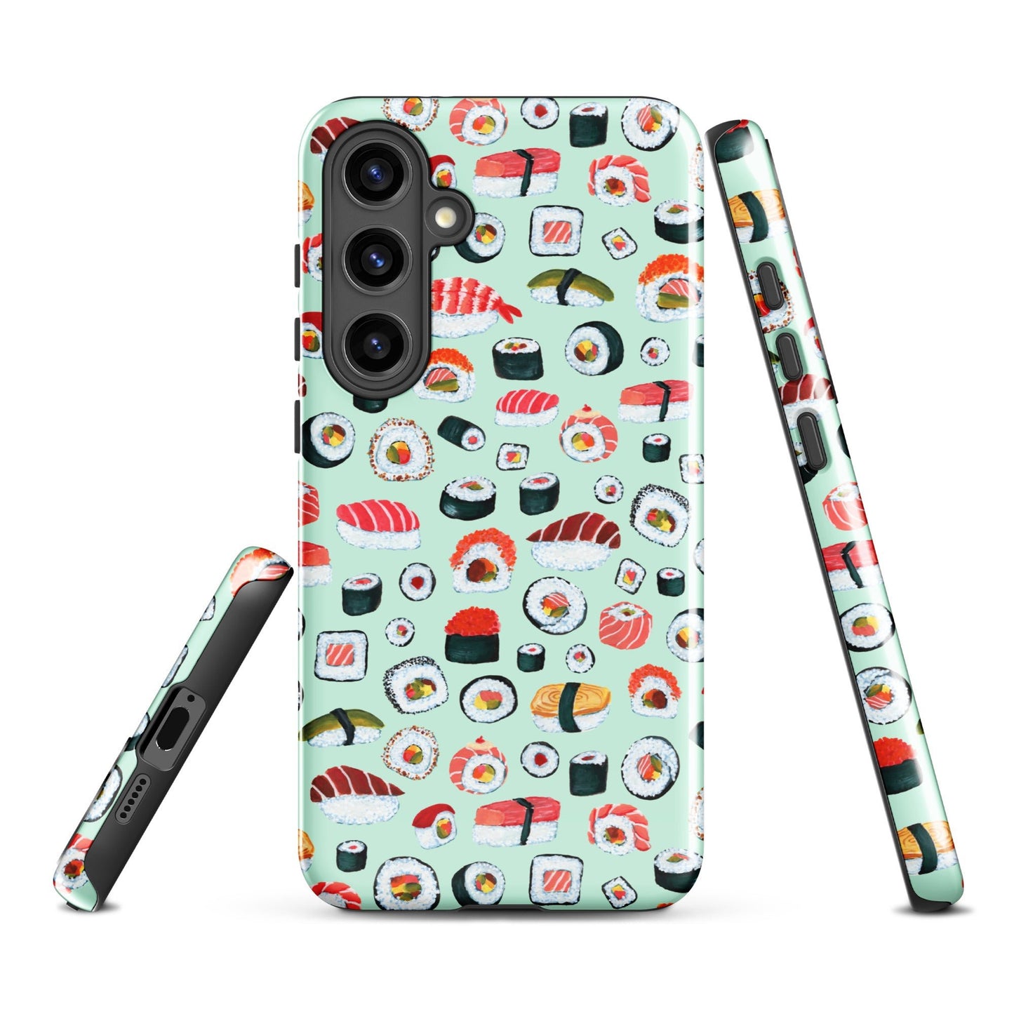 🍣 Tough Samsung® Case – Sushi (Mint) 💚📱 Samsung case - SANDRAAS