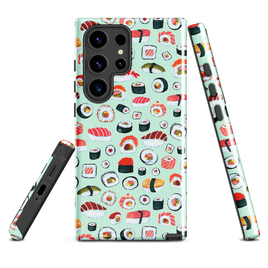 🍣 Tough Samsung® Case – Sushi (Mint) 💚📱 Samsung case - SANDRAAS