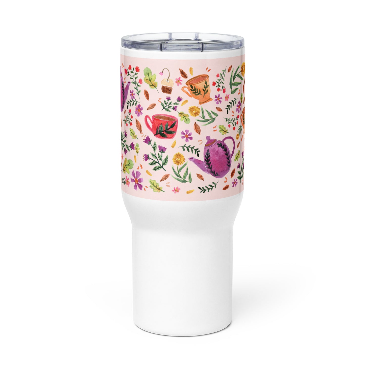 Cozy Autumn Pink Travel Mug – Sip the Warmth of Fall 🍂☕ - SANDRAAS
