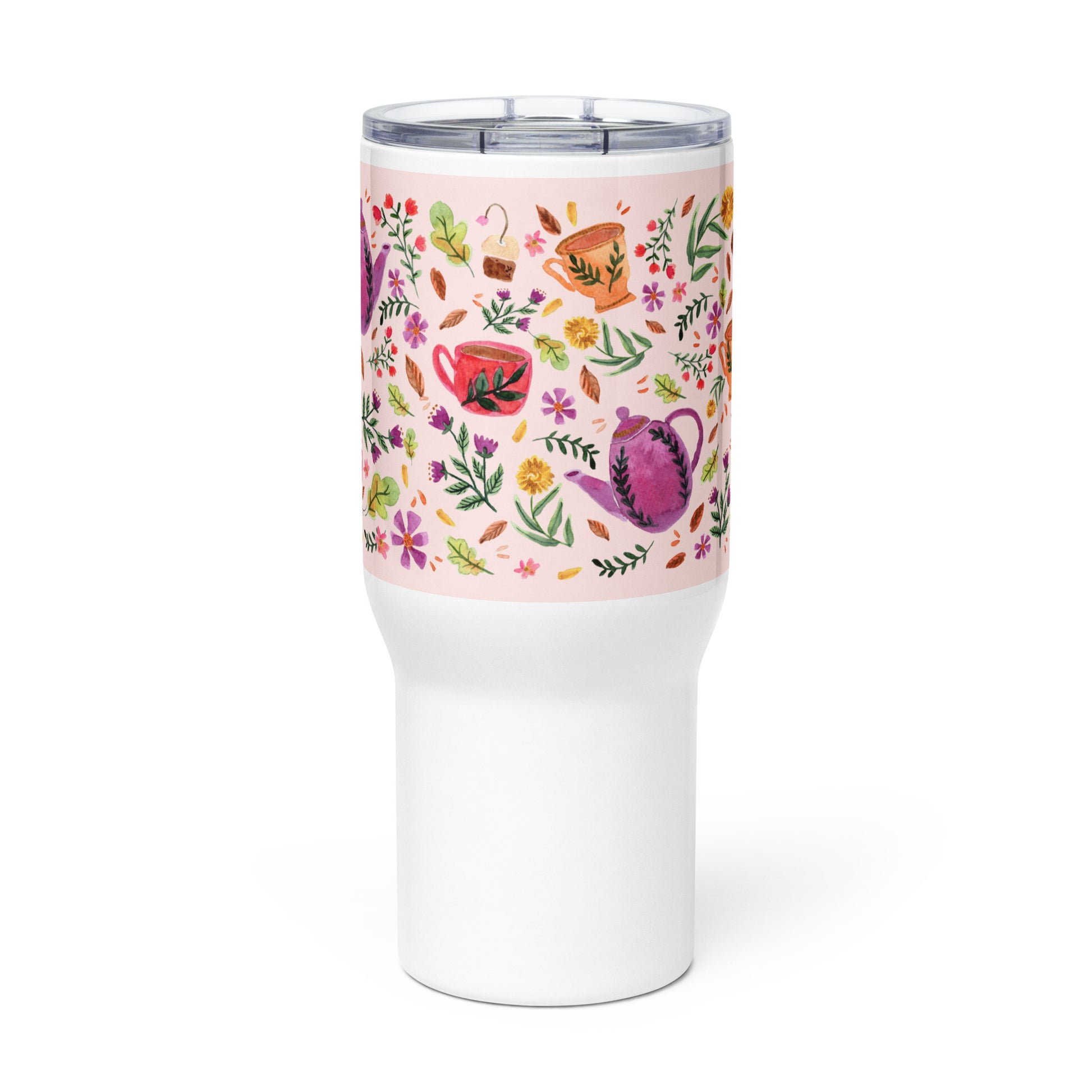 Cozy Autumn Pink Travel Mug – Sip the Warmth of Fall 🍂☕ - SANDRAAS