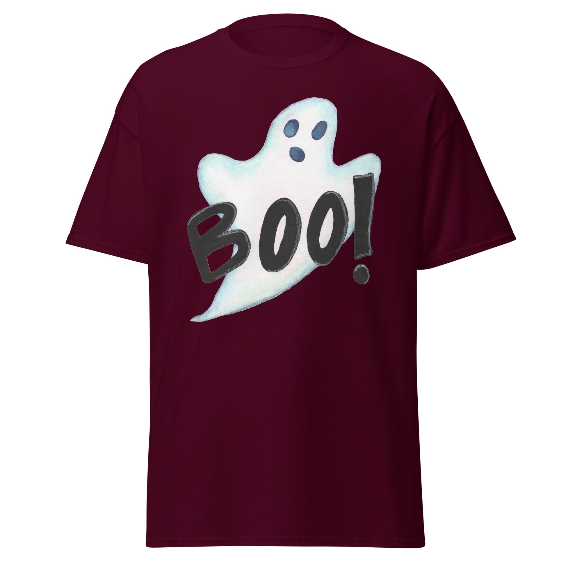 Boo - tifully Spooky Classic T-Shirt – Halloween Ghost Edition 👻 - SANDRAAS