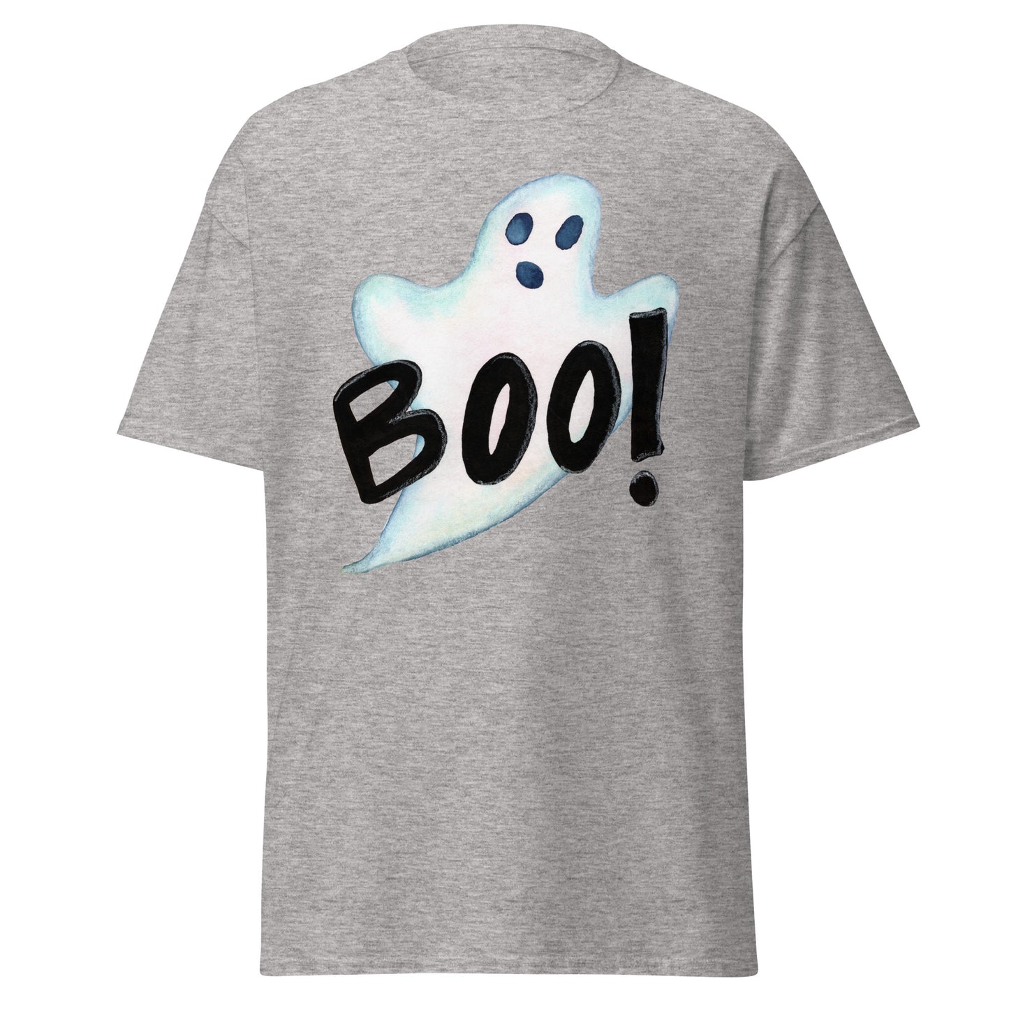 Halloween "Boo!" Ghost T-Shirt โ Spooky, Fun & Comfy! ๐ป๐