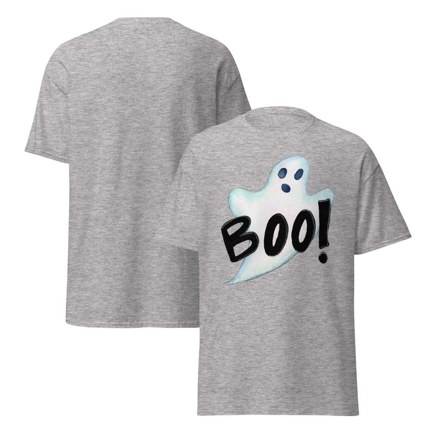 Boo - tifully Spooky Classic T-Shirt – Halloween Ghost Edition 👻 - SANDRAAS