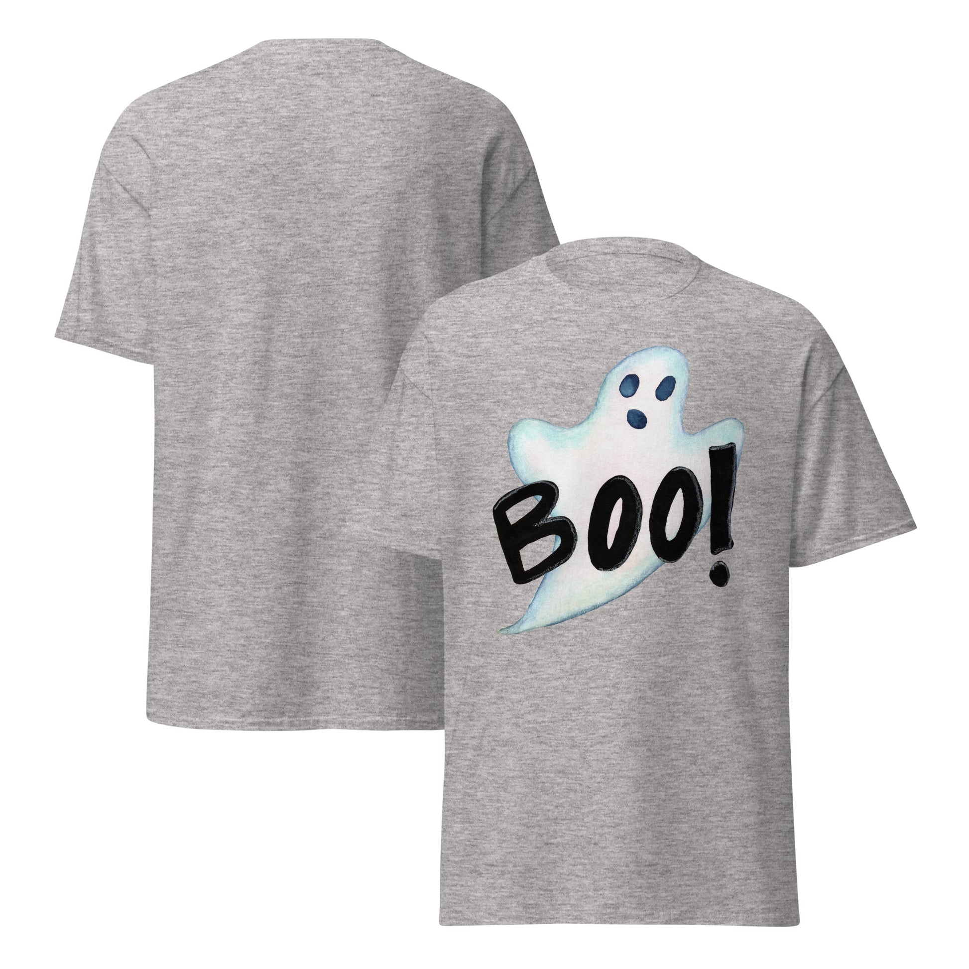 Boo - tifully Spooky Classic T-Shirt – Halloween Ghost Edition 👻 - SANDRAAS