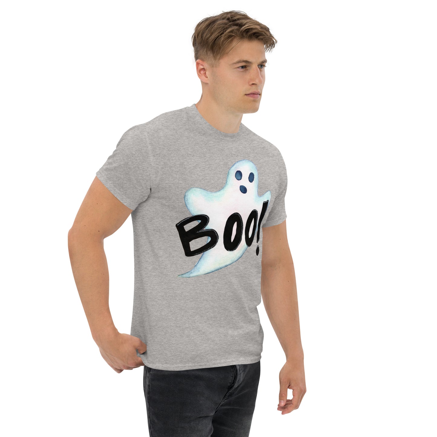 Halloween "Boo!" Ghost T-Shirt โ Spooky, Fun & Comfy! ๐ป๐