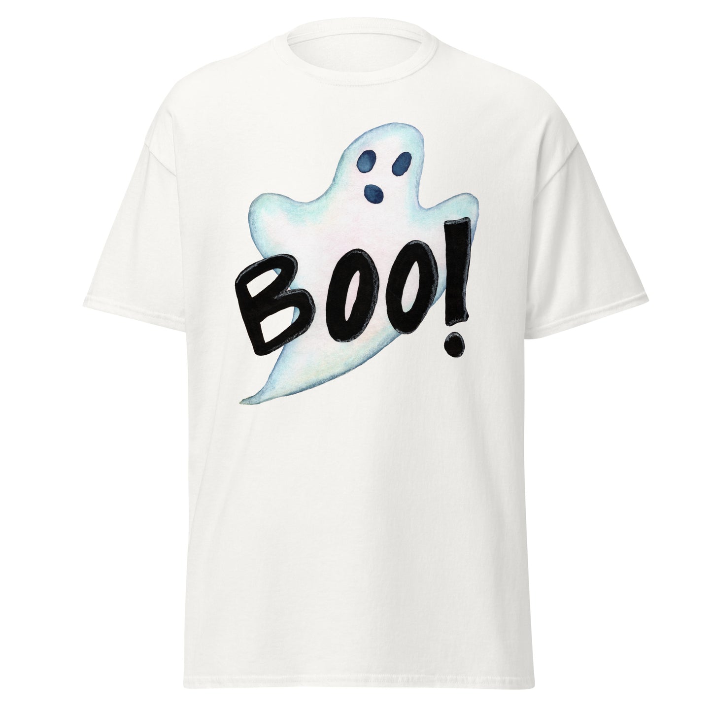 Boo - tifully Spooky Classic T-Shirt – Halloween Ghost Edition 👻 - SANDRAAS