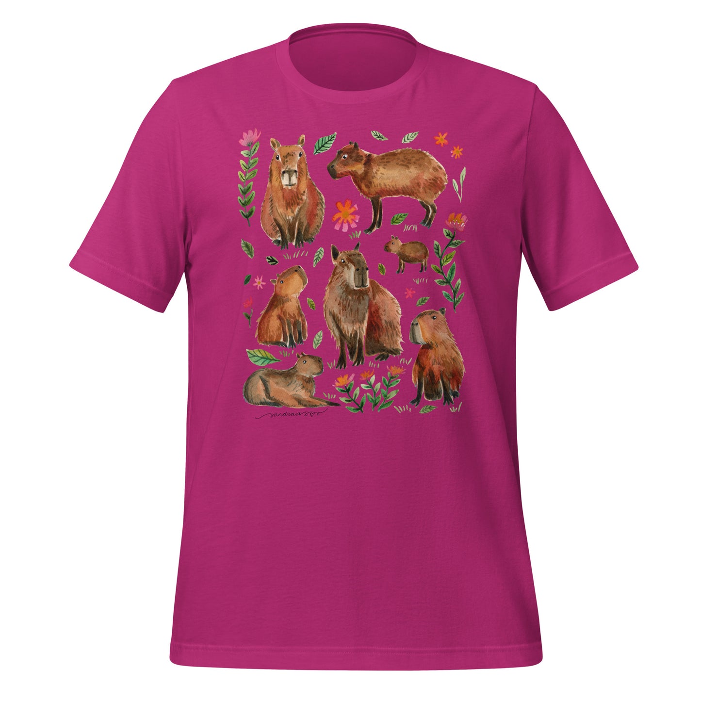 Capybara Watercolor T-Shirt – A Cozy & Artistic Must - Have! - SANDRAAS