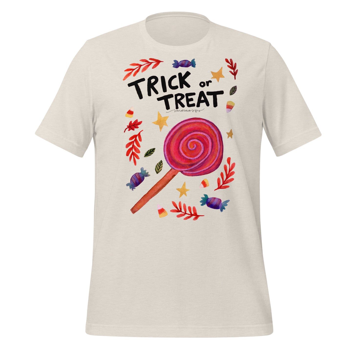 Halloween "Trick or Treat" T-Shirt – A Sweet & Spooky Must - Have! 🍬🎃 - SANDRAAS