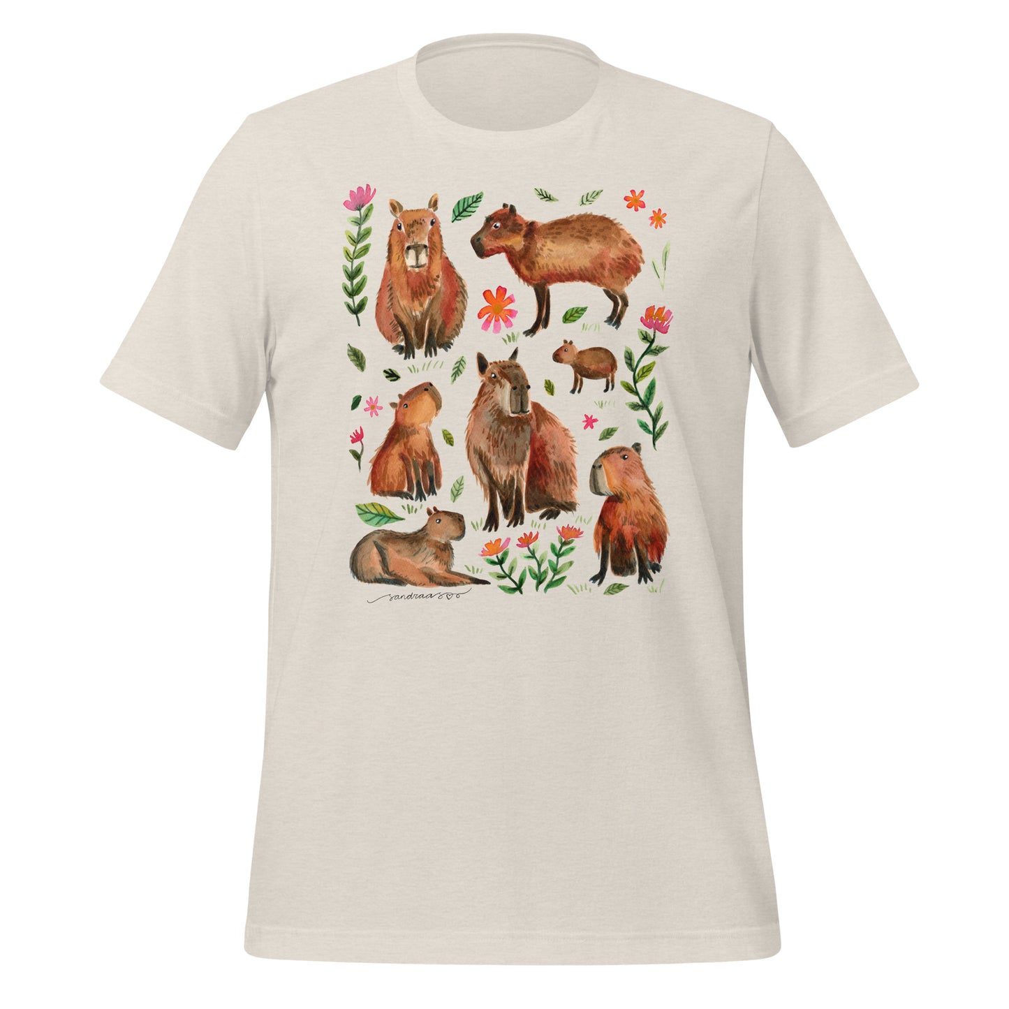 Capybara Watercolor T-Shirt – A Cozy & Artistic Must - Have! - SANDRAAS