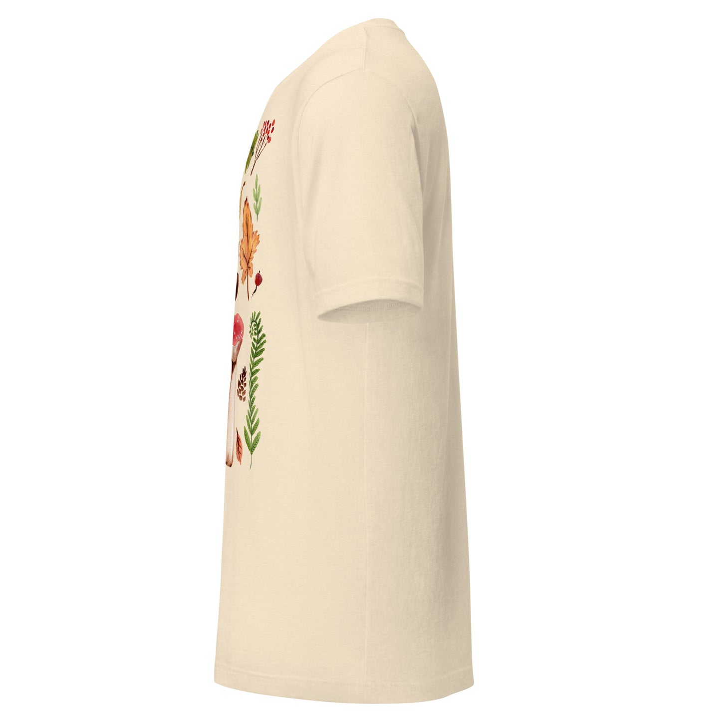 Autumn Mushrooms & Leaves Women’s T-Shirt • Watercolor Nature Tee • Cozy Fall Outfit Shirt - SANDRAAS