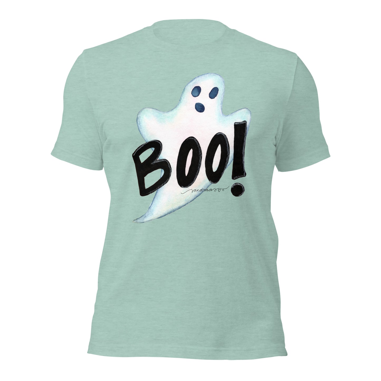 Halloween "Boo!" Ghost T-Shirt – Spooky, Fun & Comfy! 👻🎃 - SANDRAAS