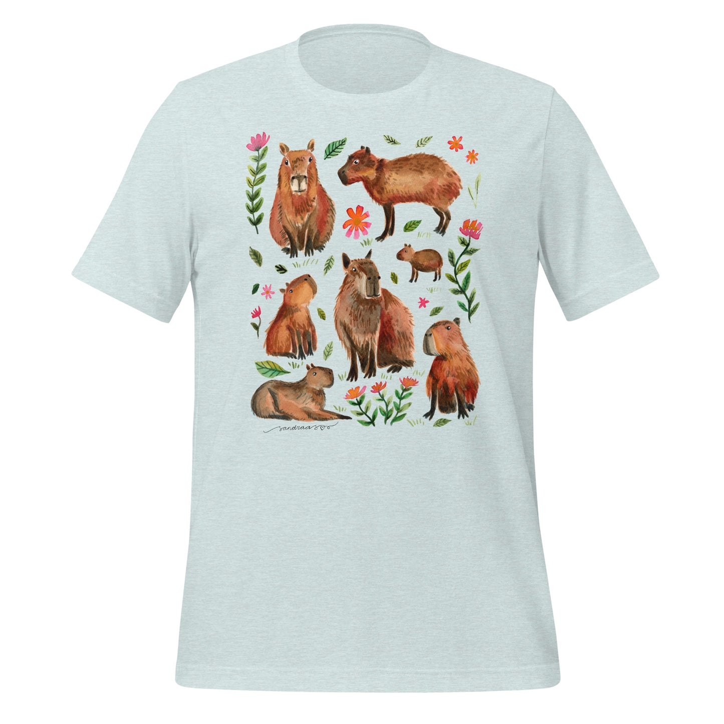Capybara Watercolor T-Shirt – A Cozy & Artistic Must - Have! - SANDRAAS