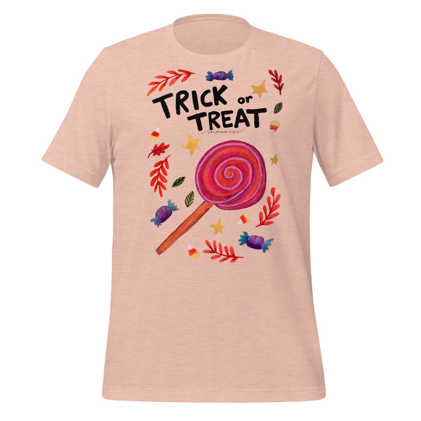 Halloween "Trick or Treat" T-Shirt – A Sweet & Spooky Must - Have! 🍬🎃 - SANDRAAS
