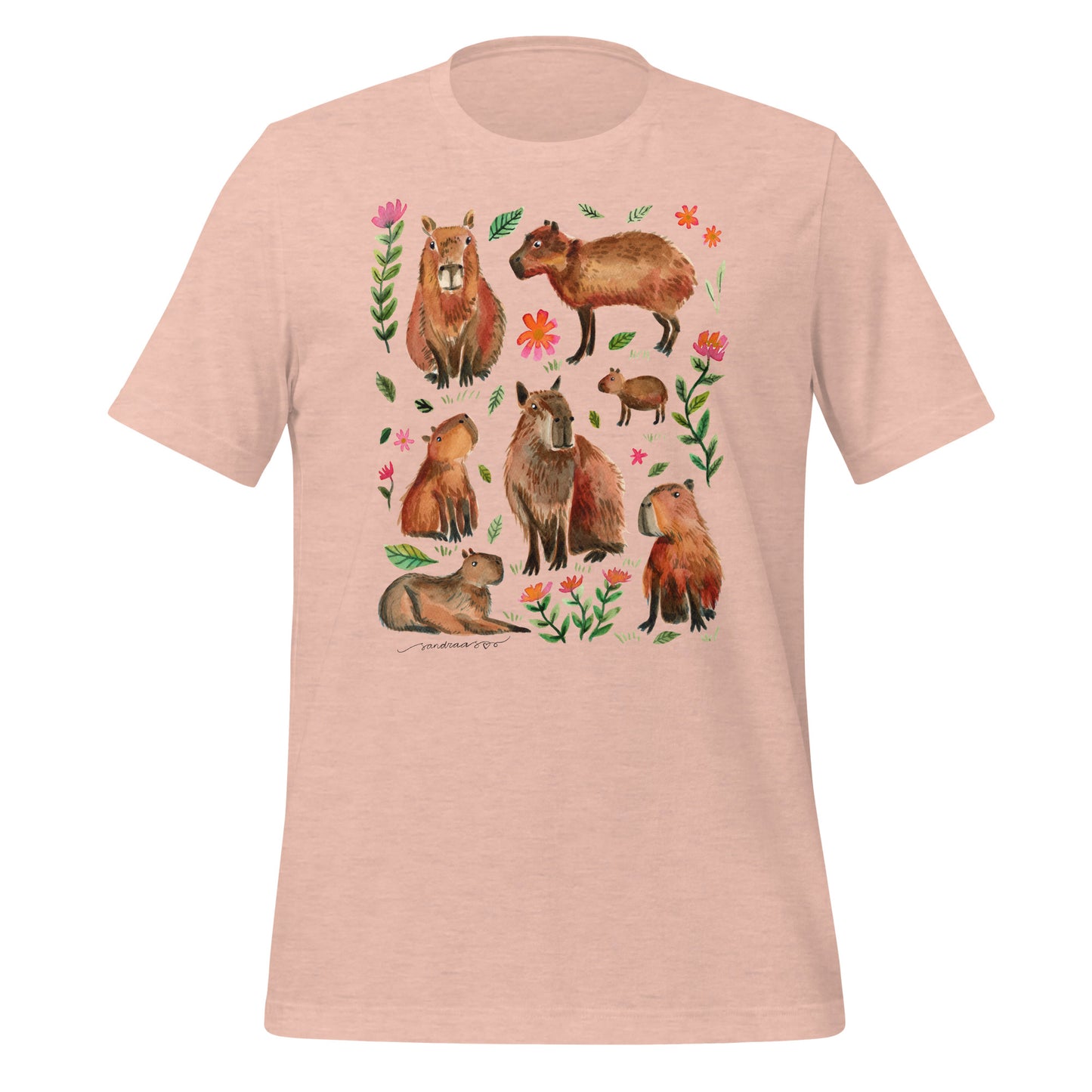 Capybara Watercolor T-Shirt – A Cozy & Artistic Must - Have! - SANDRAAS