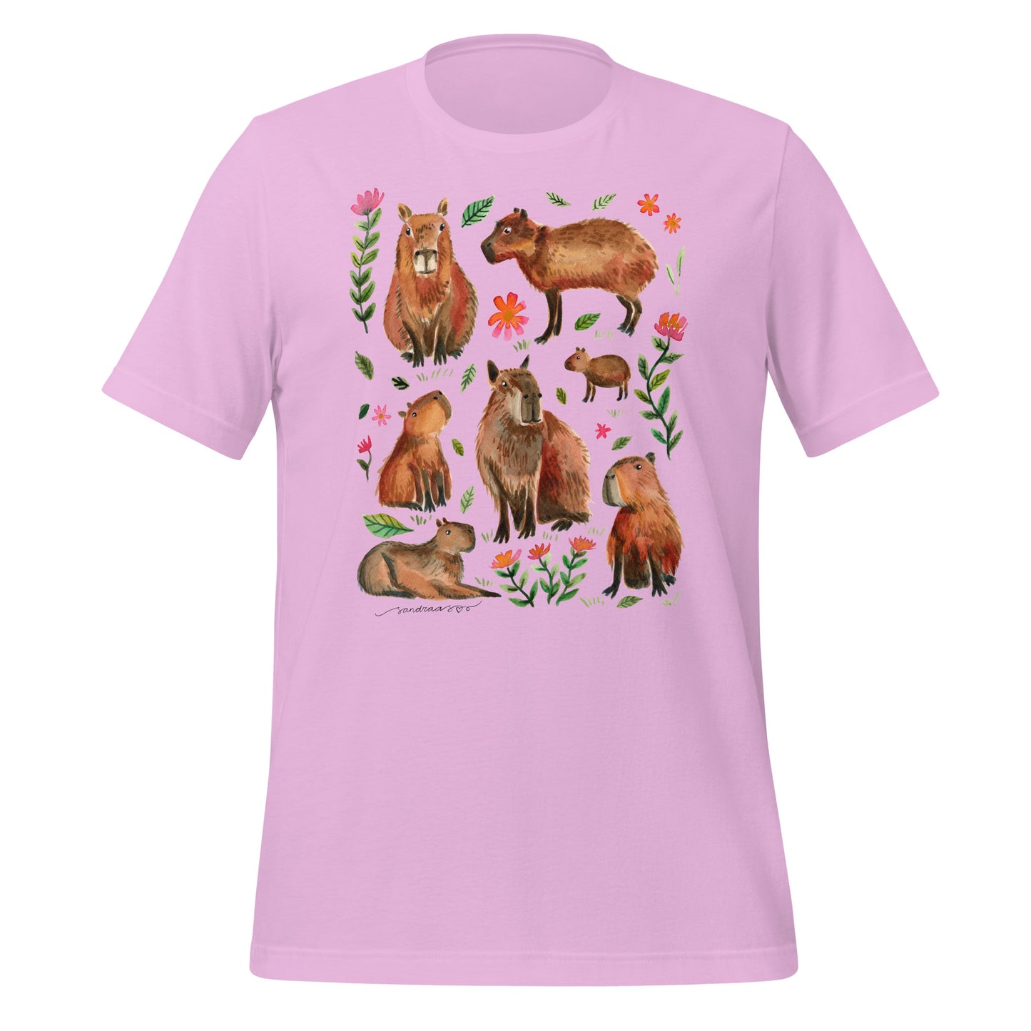 Capybara Watercolor T-Shirt – A Cozy & Artistic Must - Have! - SANDRAAS