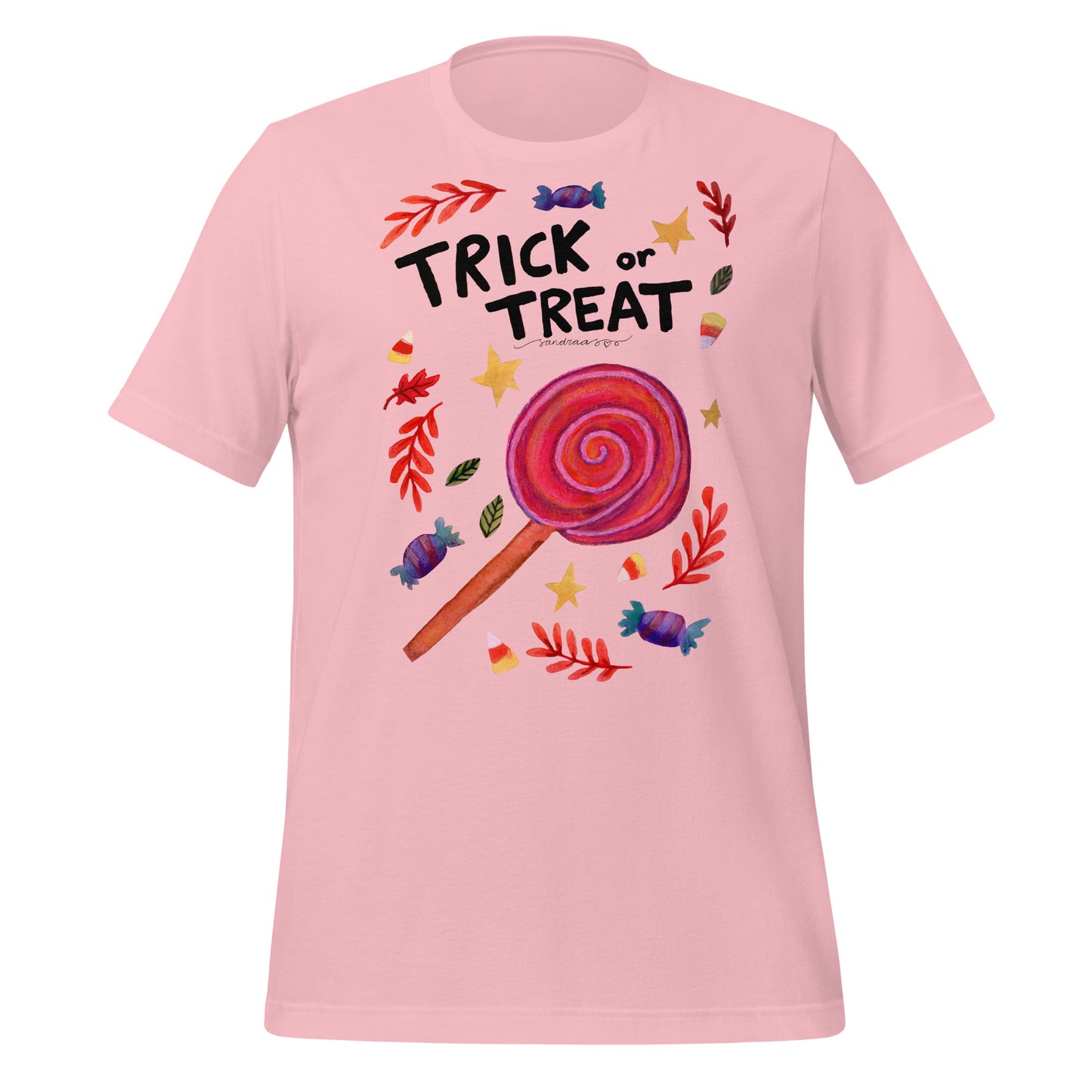 Halloween "Trick or Treat" T-Shirt – A Sweet & Spooky Must - Have! 🍬🎃 - SANDRAAS