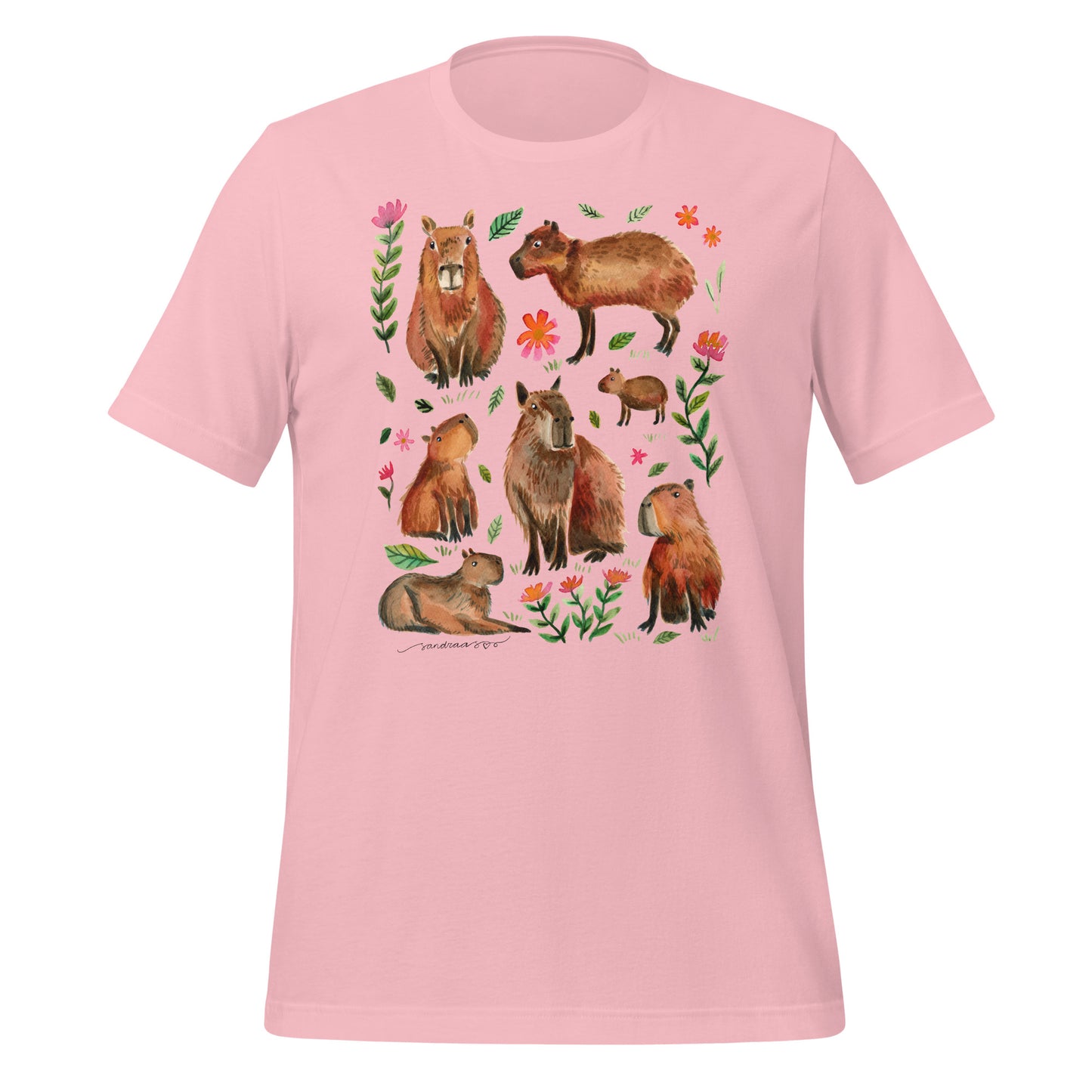 Capybara Watercolor T-Shirt – A Cozy & Artistic Must - Have! - SANDRAAS