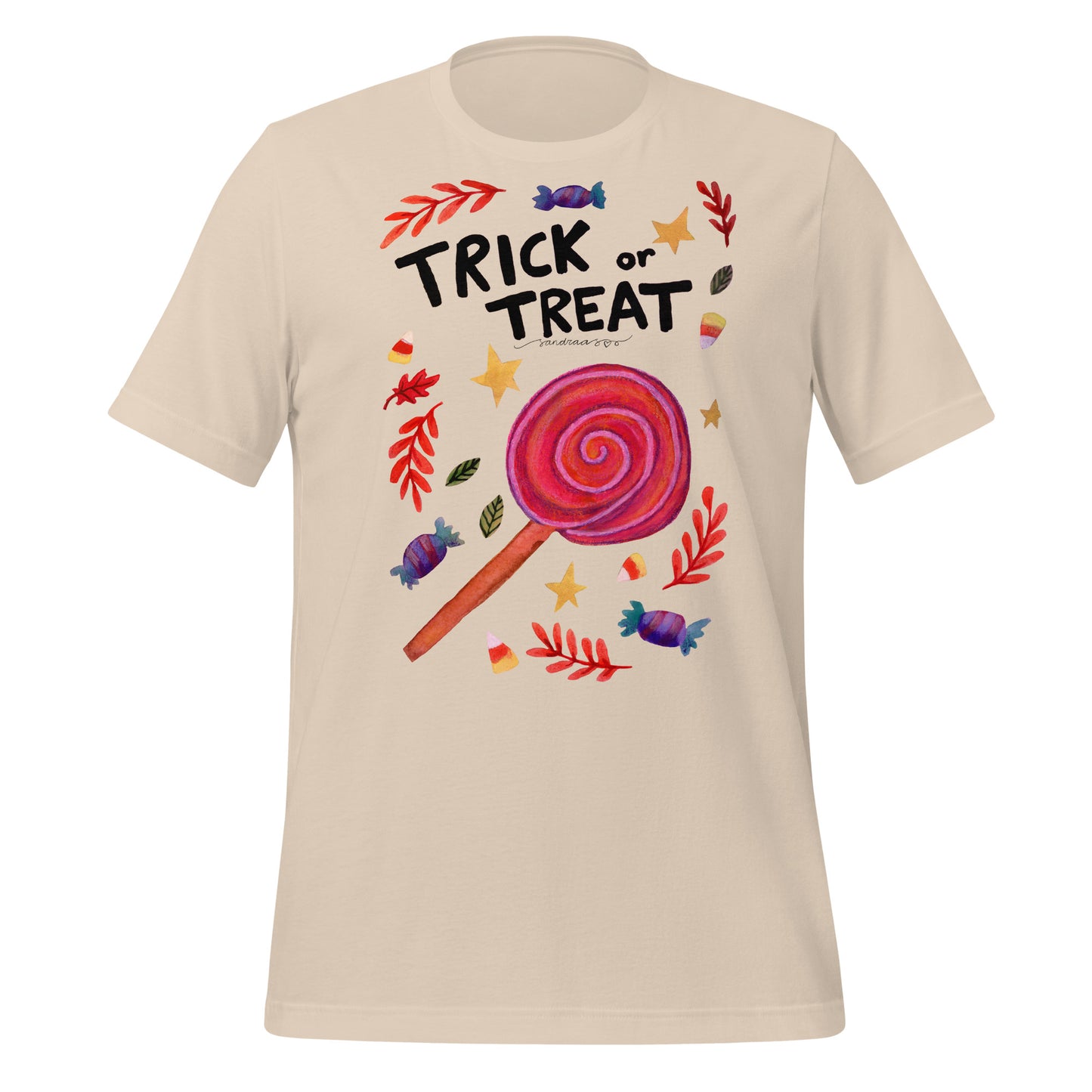 Halloween "Trick or Treat" T-Shirt – A Sweet & Spooky Must - Have! 🍬🎃 - SANDRAAS
