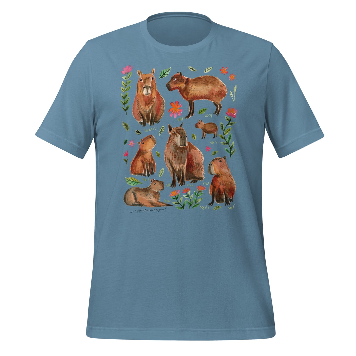 Capybara Watercolor T-Shirt – A Cozy & Artistic Must - Have! - SANDRAAS