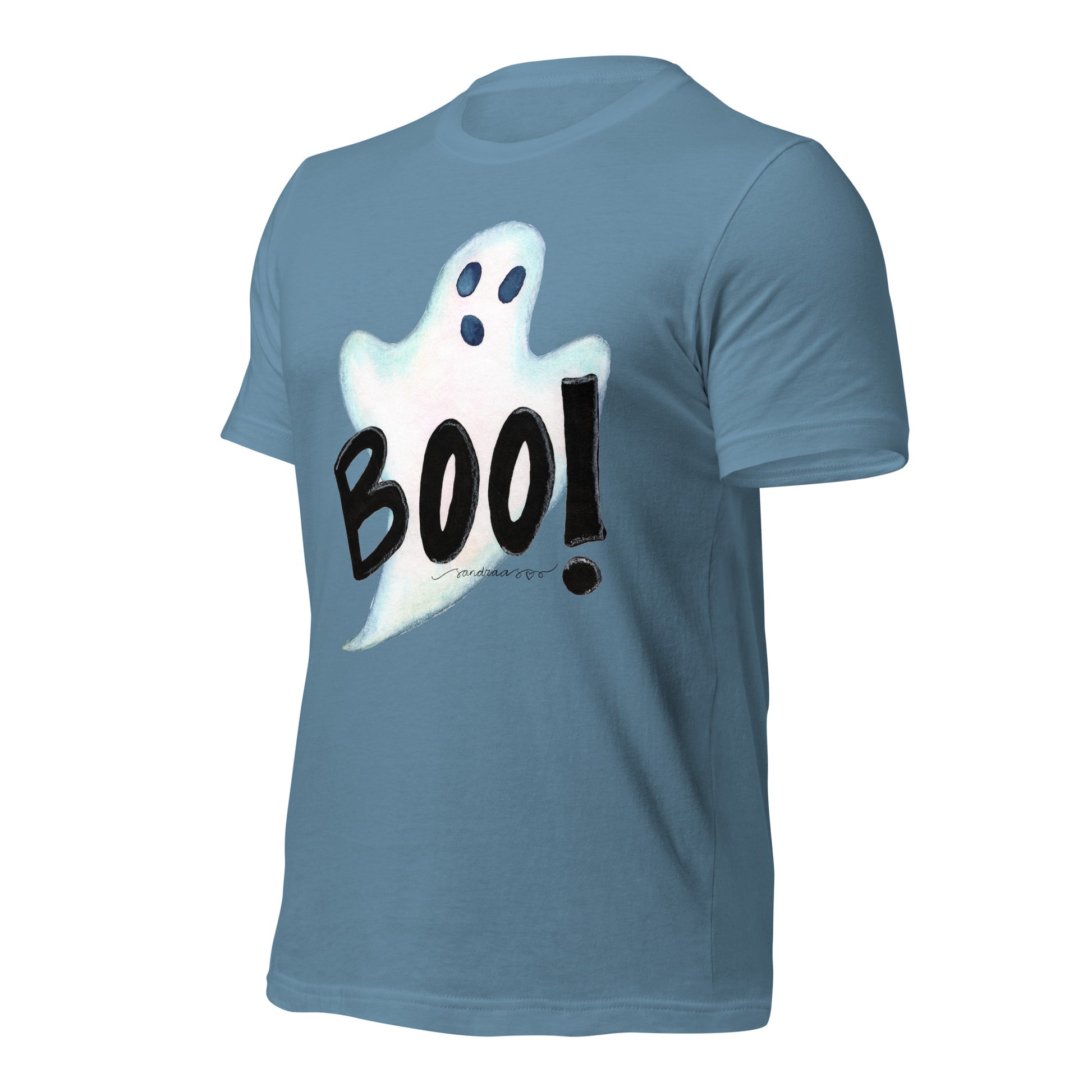 Halloween "Boo!" Ghost T-Shirt – Spooky, Fun & Comfy! 👻🎃 - SANDRAAS