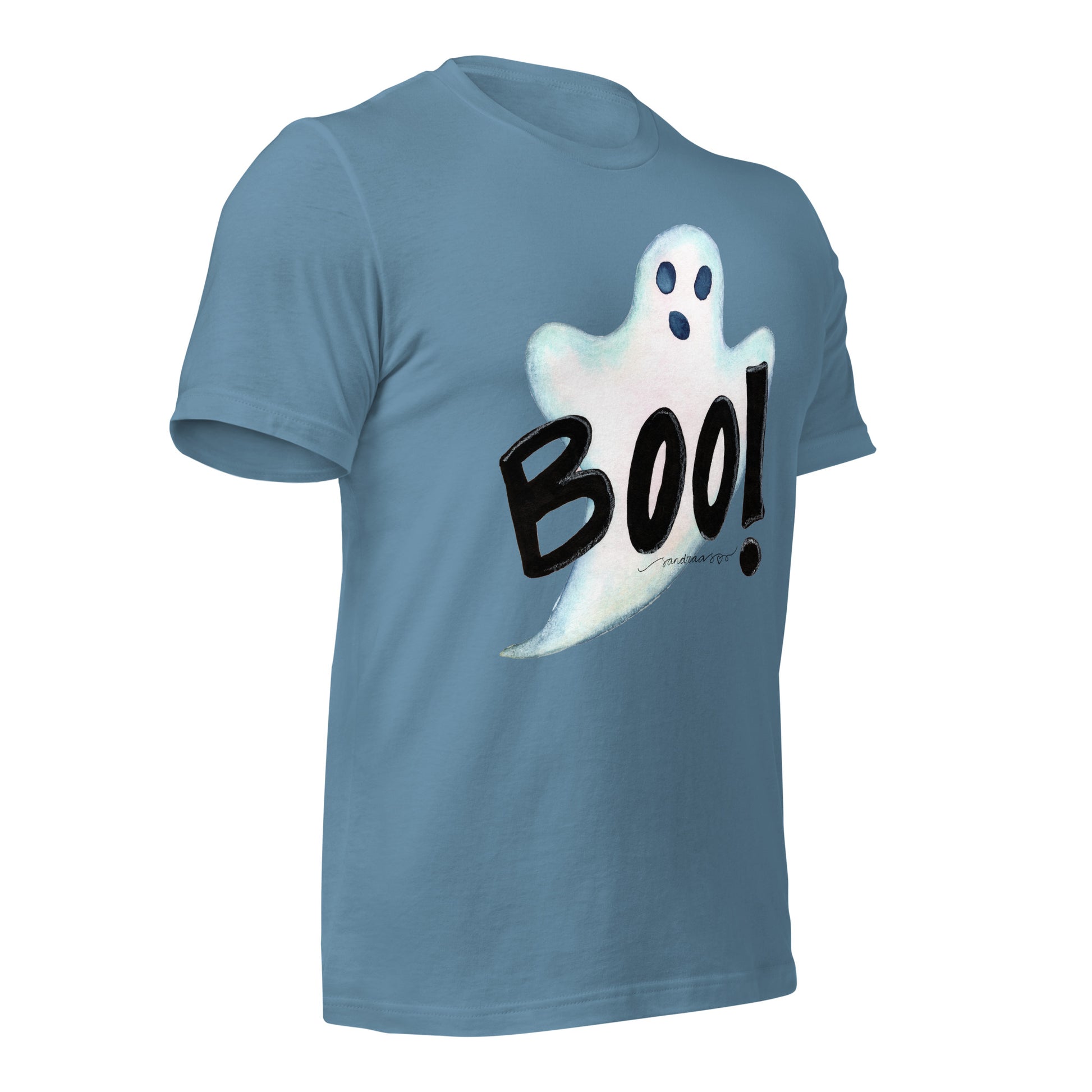Halloween "Boo!" Ghost T-Shirt – Spooky, Fun & Comfy! 👻🎃 - SANDRAAS