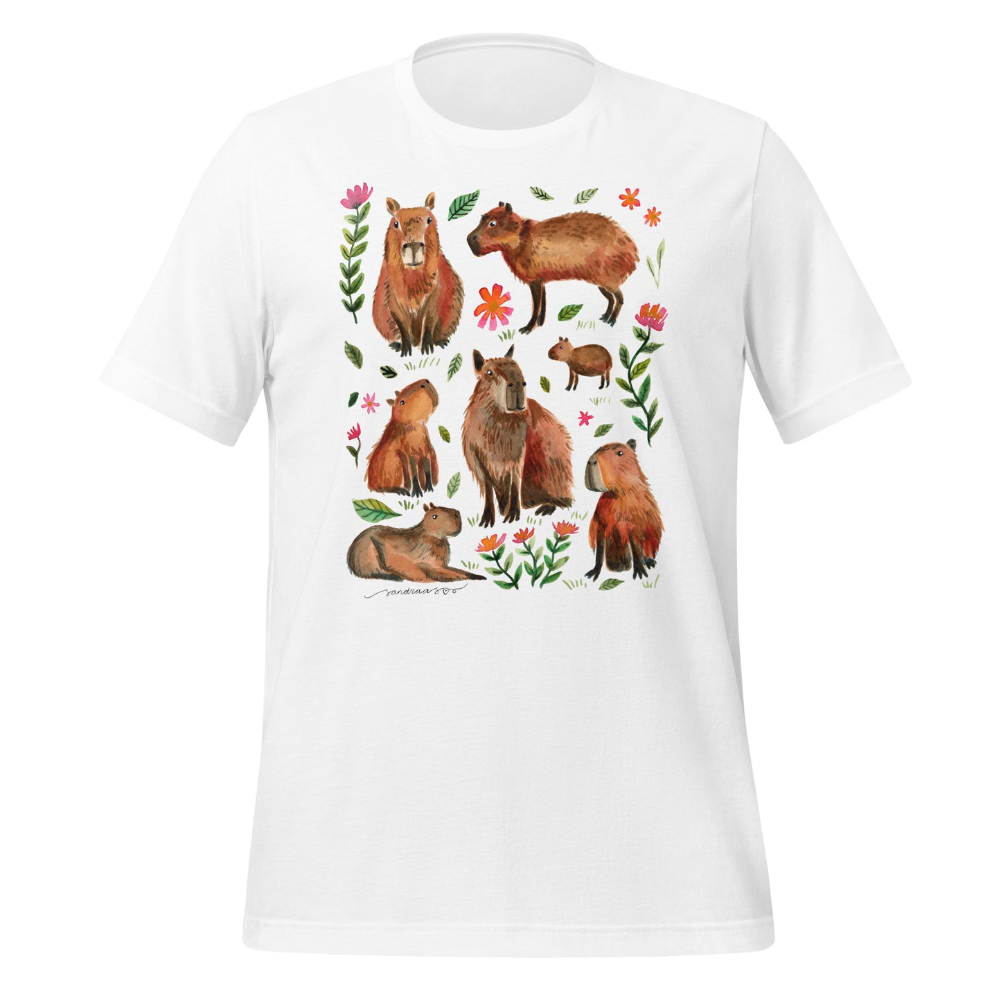 Capybara Watercolor T-Shirt – A Cozy & Artistic Must - Have! - SANDRAAS