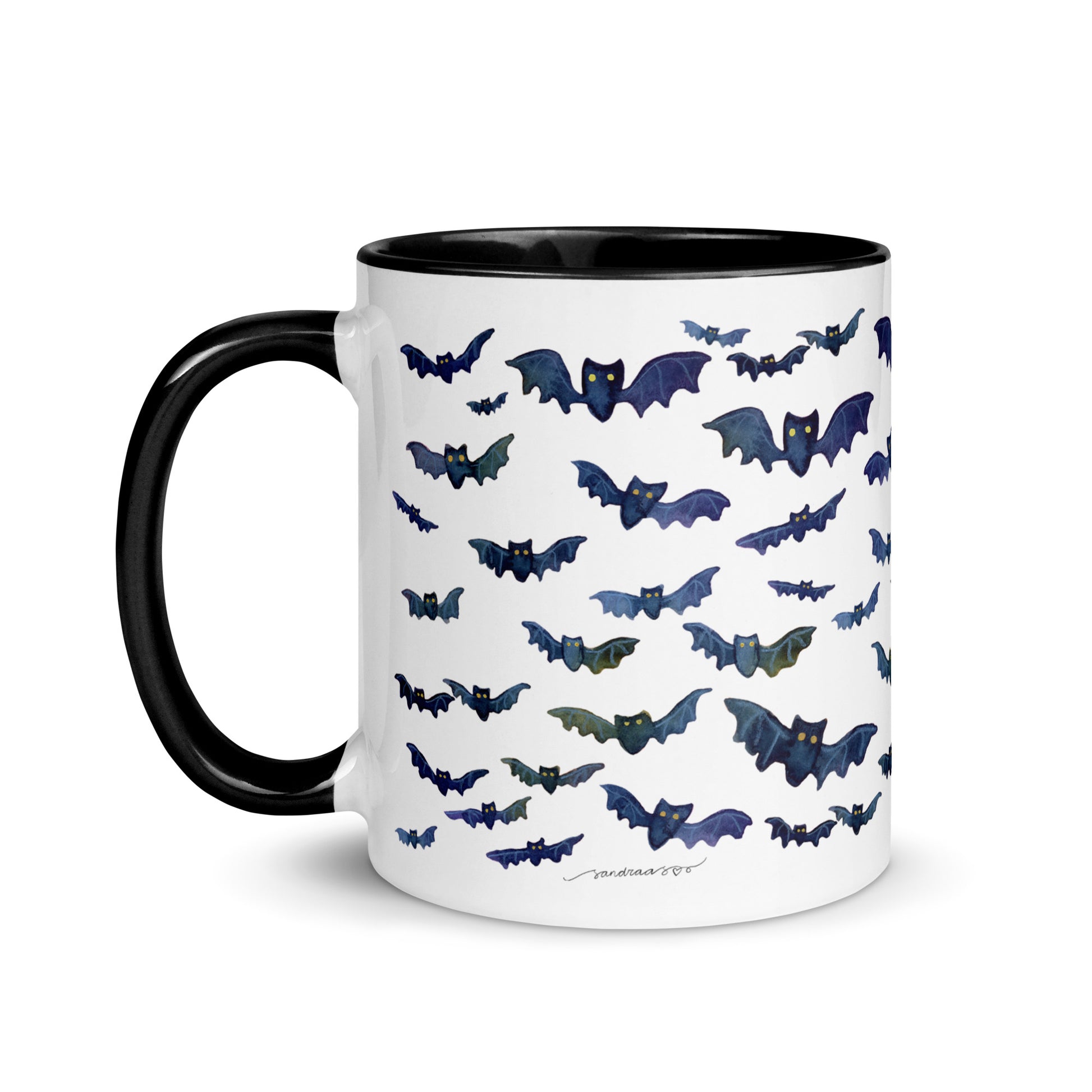 Watercolor Bats Mug – A Touch of Whimsy & Spooky Charm! 🦇☕ - SANDRAAS
