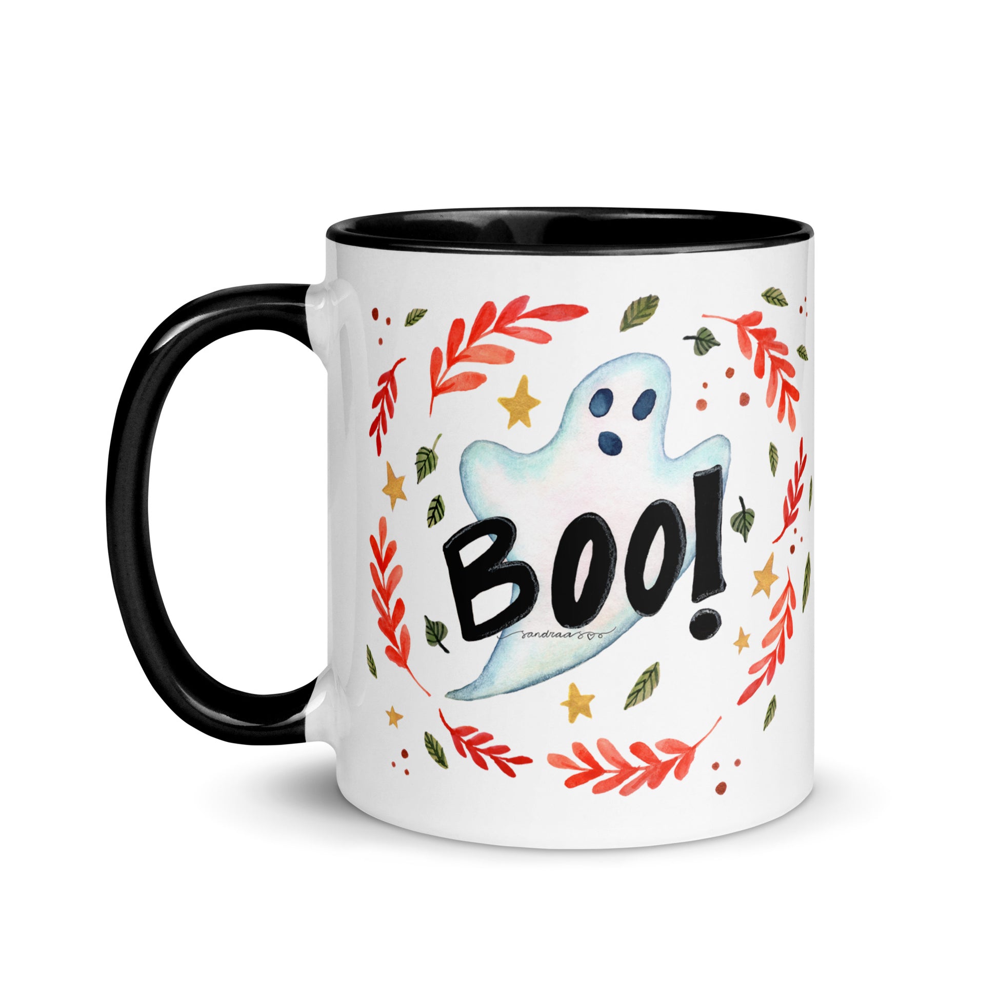 Boo! Halloween Ghost Mug – A Whimsical Autumn Delight 👻🍂 - SANDRAAS