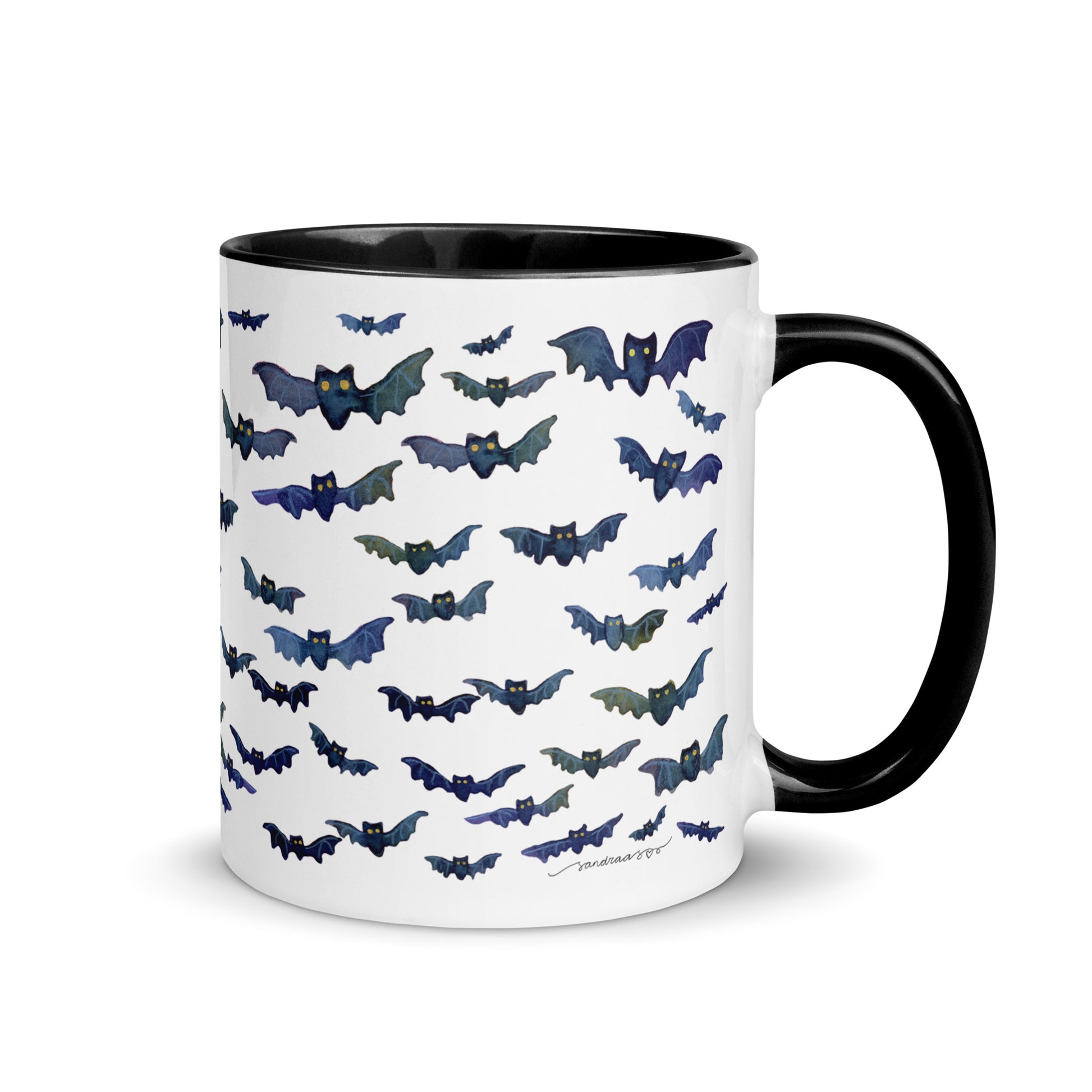 Watercolor Bats Mug – A Touch of Whimsy & Spooky Charm! 🦇☕ - SANDRAAS