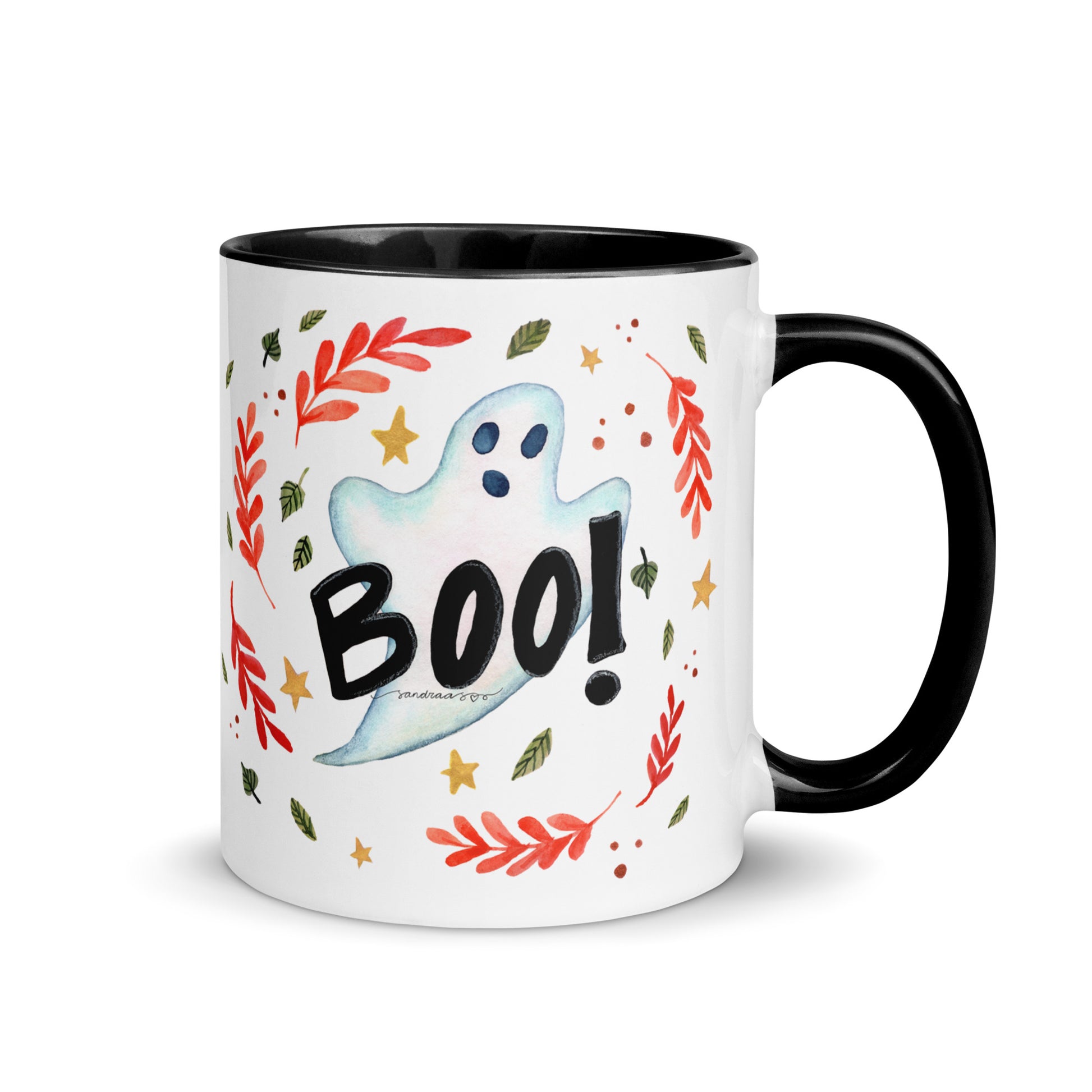 Boo! Halloween Ghost Mug – A Whimsical Autumn Delight 👻🍂 - SANDRAAS