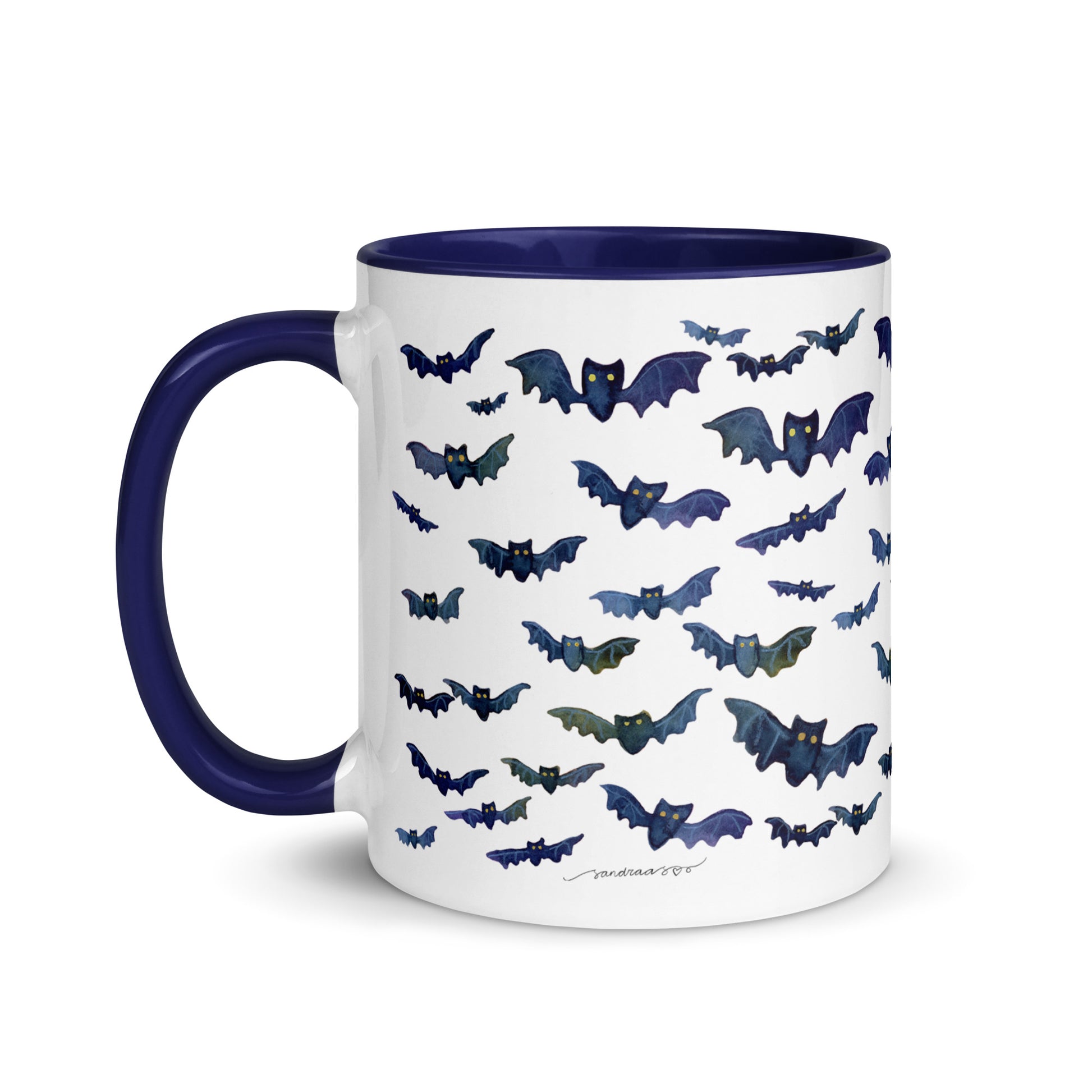 Watercolor Bats Mug – A Touch of Whimsy & Spooky Charm! 🦇☕ - SANDRAAS