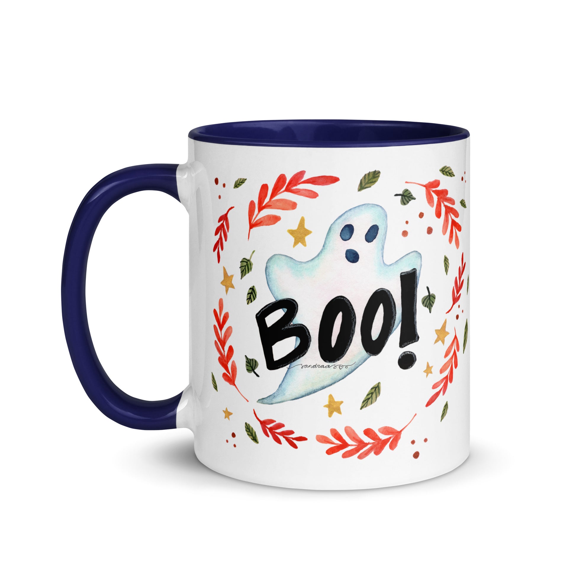 Boo! Halloween Ghost Mug – A Whimsical Autumn Delight 👻🍂 - SANDRAAS