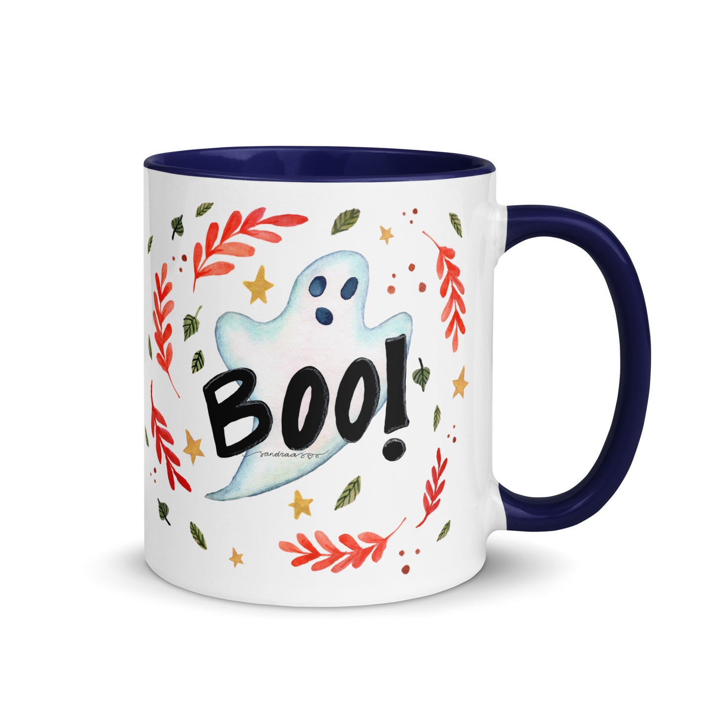 Boo! Halloween Ghost Mug – A Whimsical Autumn Delight 👻🍂 - SANDRAAS