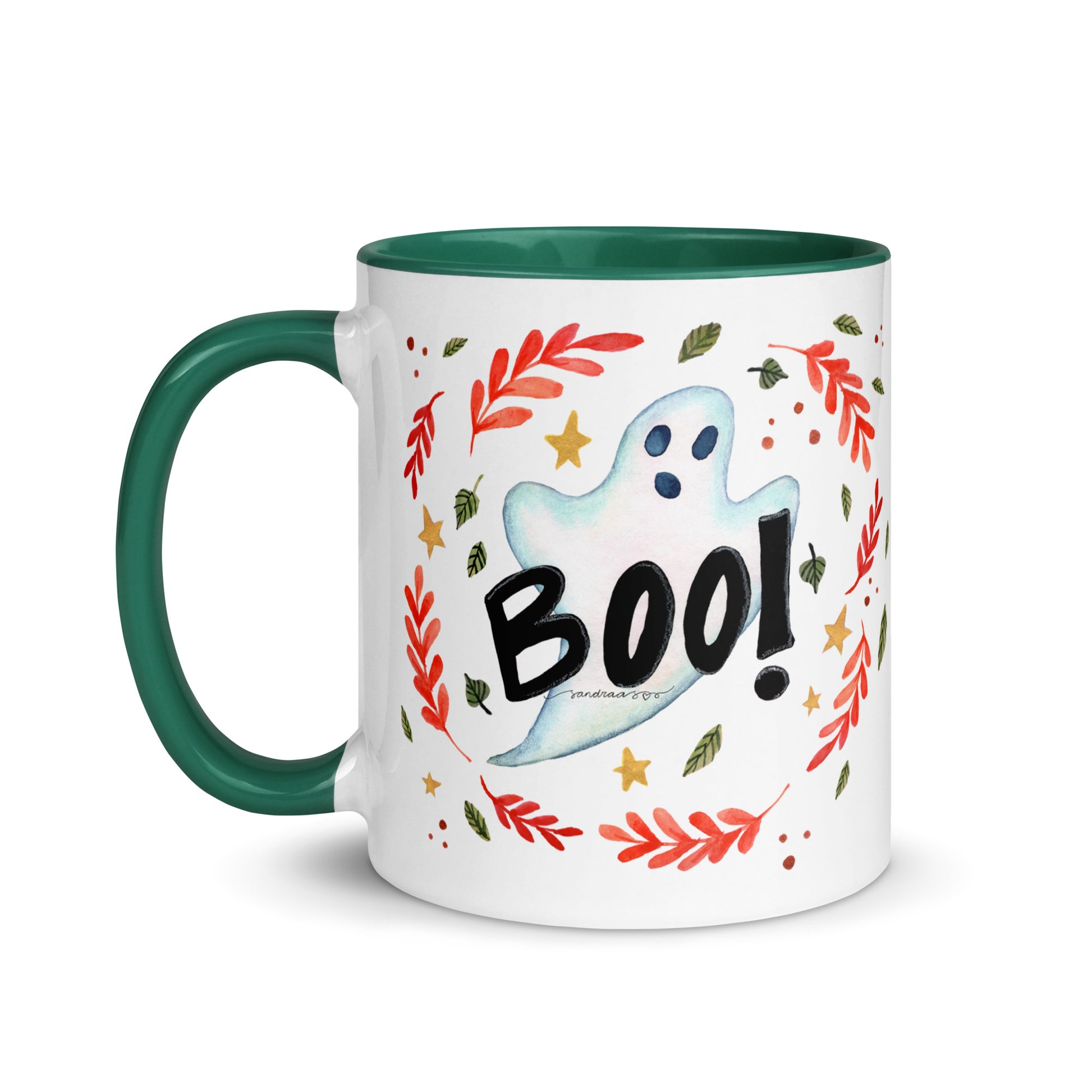 Boo! Halloween Ghost Mug – A Whimsical Autumn Delight 👻🍂 - SANDRAAS
