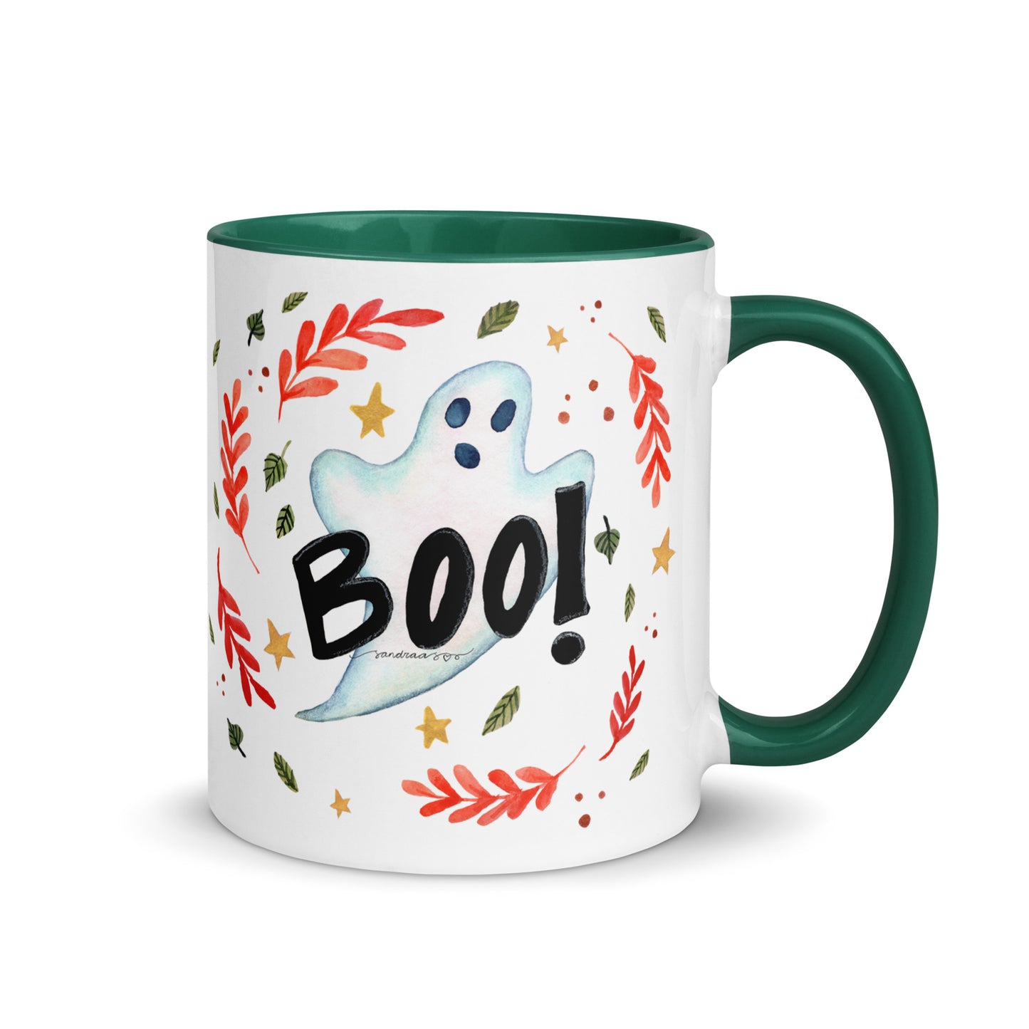Boo! Halloween Ghost Mug – A Whimsical Autumn Delight 👻🍂 - SANDRAAS