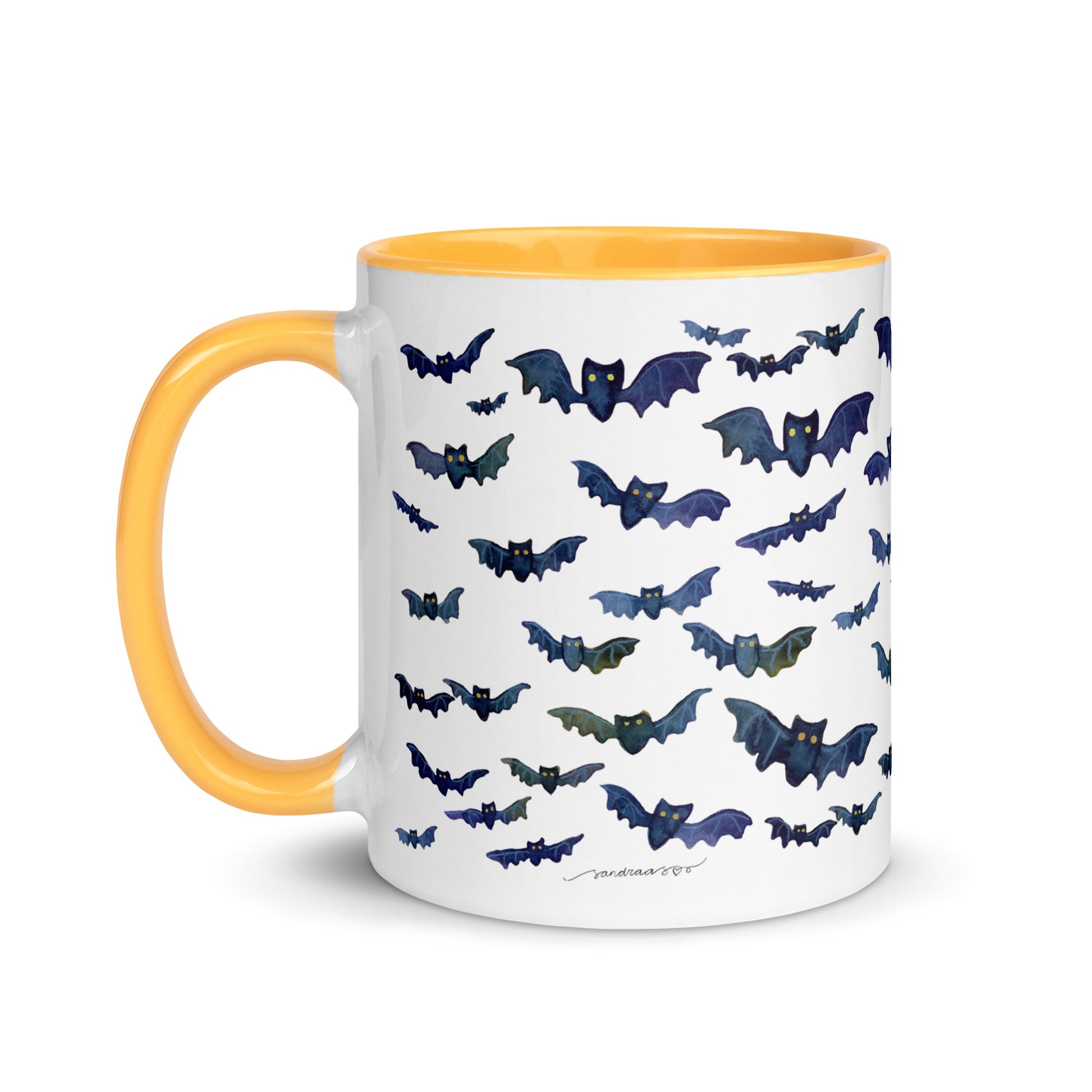 Watercolor Bats Mug – A Touch of Whimsy & Spooky Charm! 🦇☕ - SANDRAAS