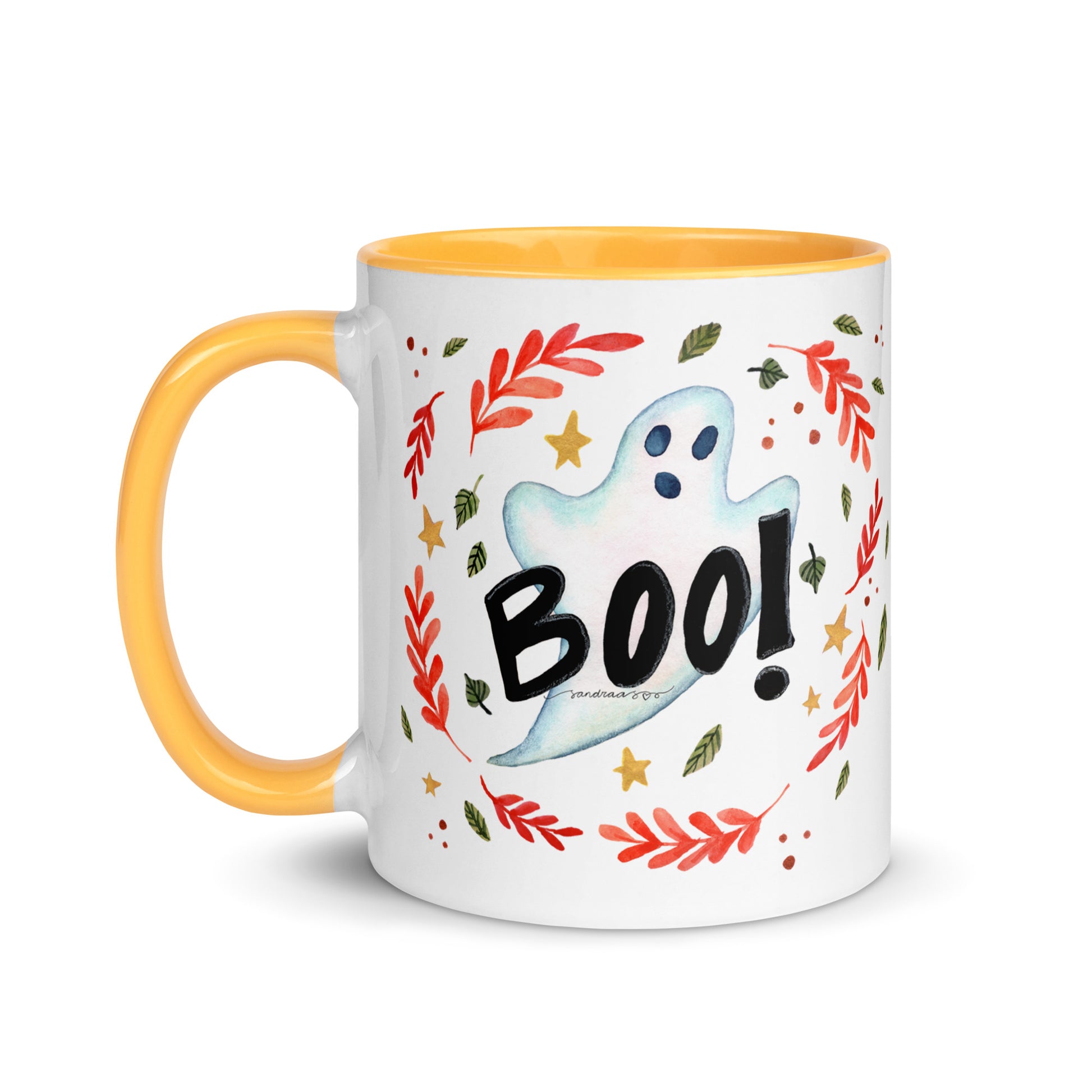 Boo! Halloween Ghost Mug – A Whimsical Autumn Delight 👻🍂 - SANDRAAS