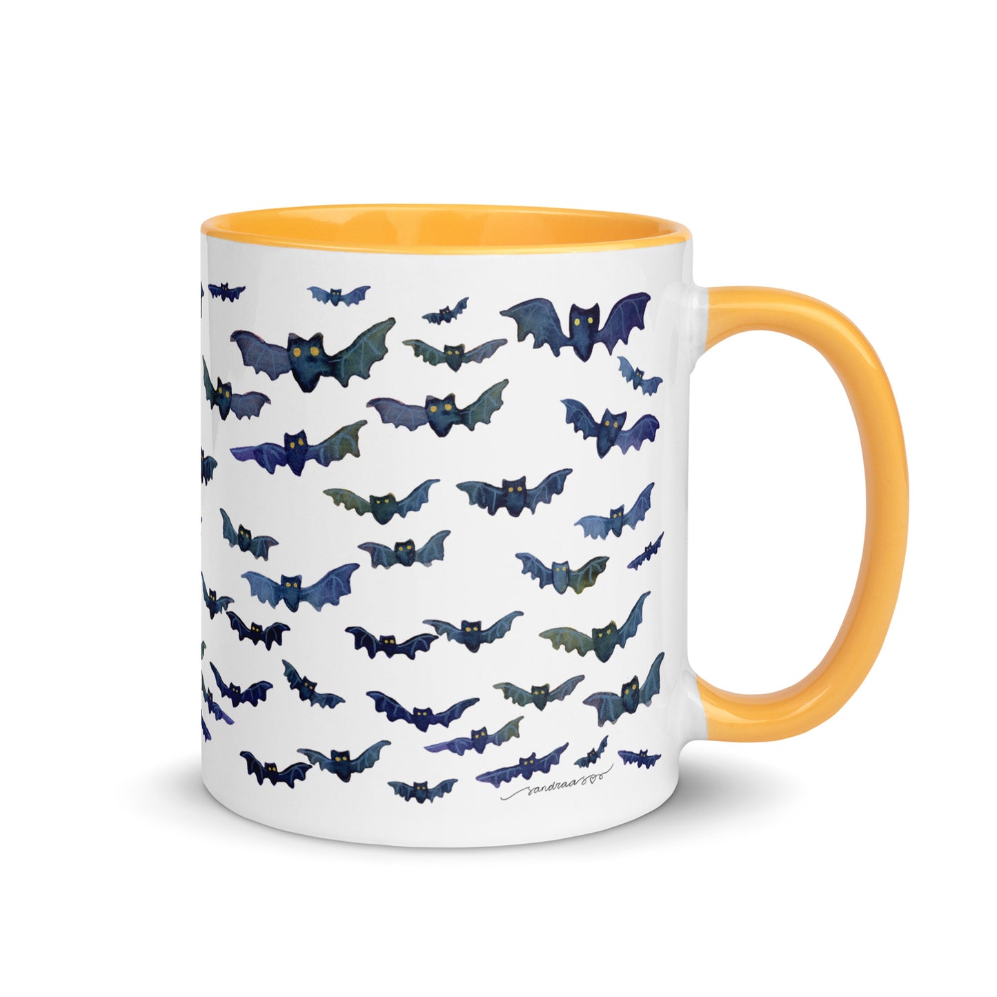 Watercolor Bats Mug – A Touch of Whimsy & Spooky Charm! 🦇☕ - SANDRAAS