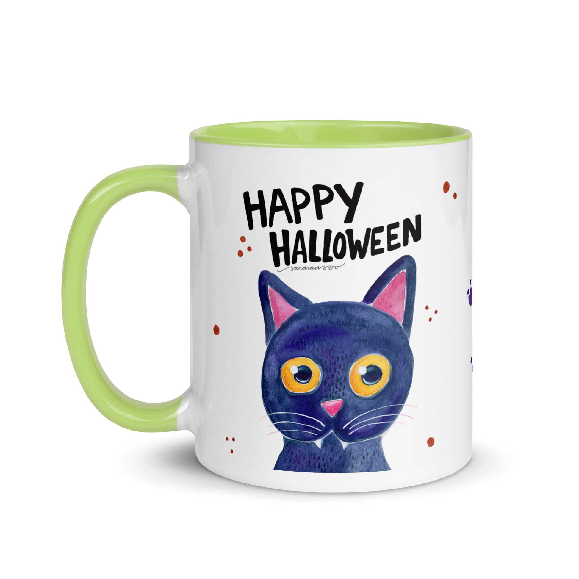 Happy Halloween Black Cat Mug – A Spooky & Whimsical Treat! 🎃☕🐈⬛ - SANDRAAS