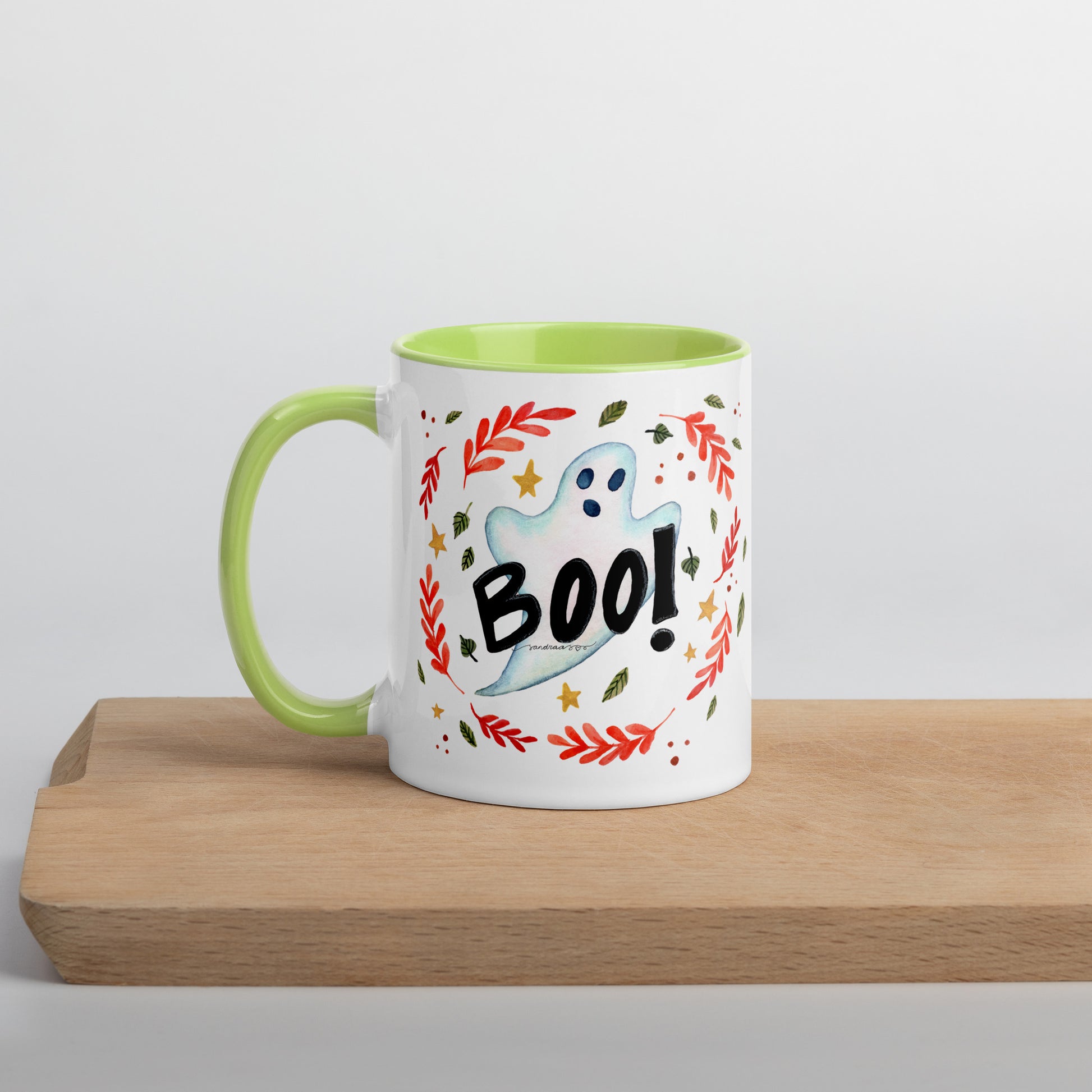 Boo! Halloween Ghost Mug – A Whimsical Autumn Delight 👻🍂 - SANDRAAS