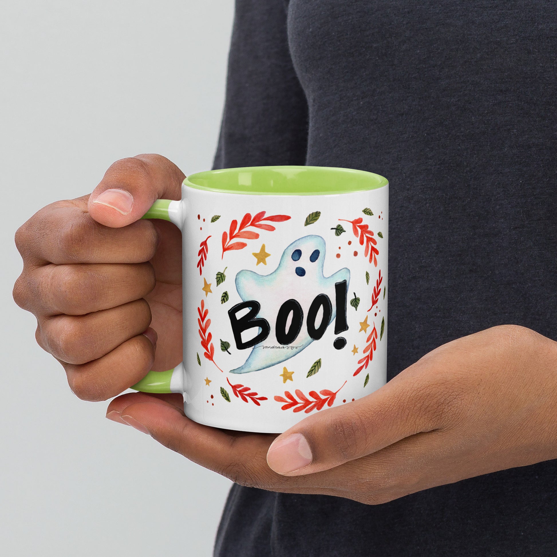 Boo! Halloween Ghost Mug – A Whimsical Autumn Delight 👻🍂 - SANDRAAS