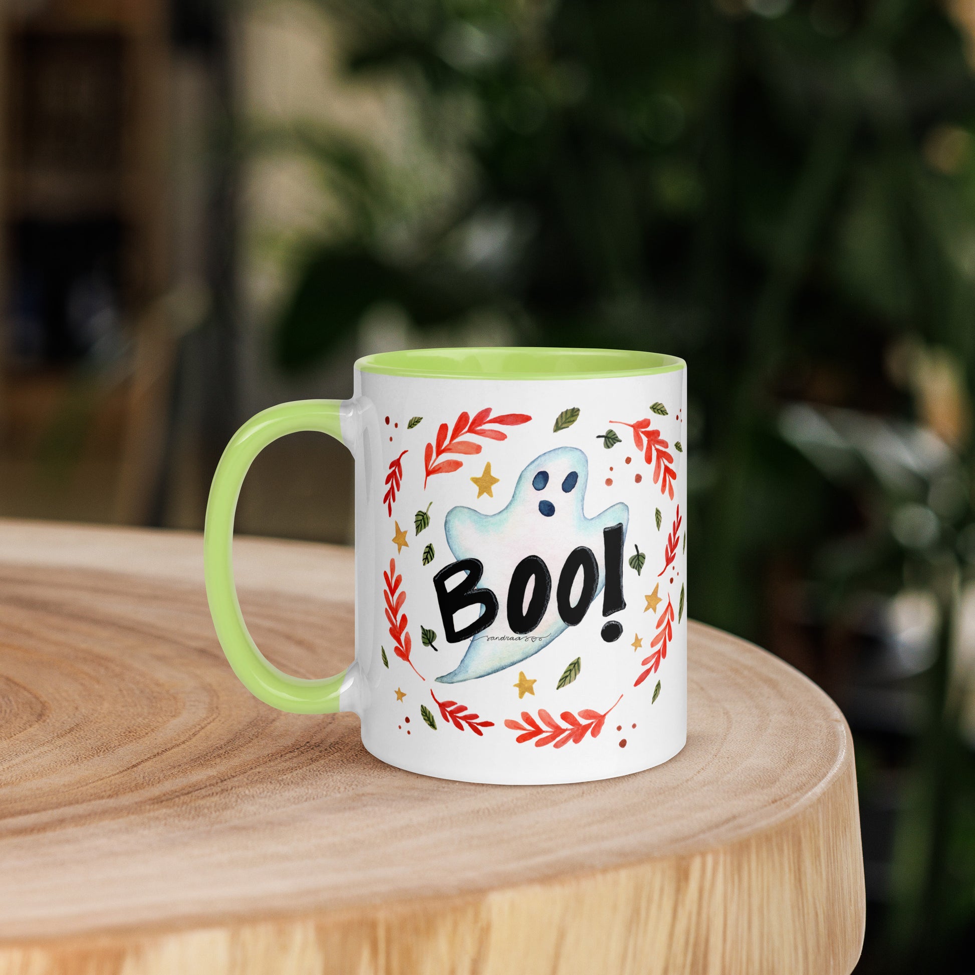 Boo! Halloween Ghost Mug – A Whimsical Autumn Delight 👻🍂 - SANDRAAS