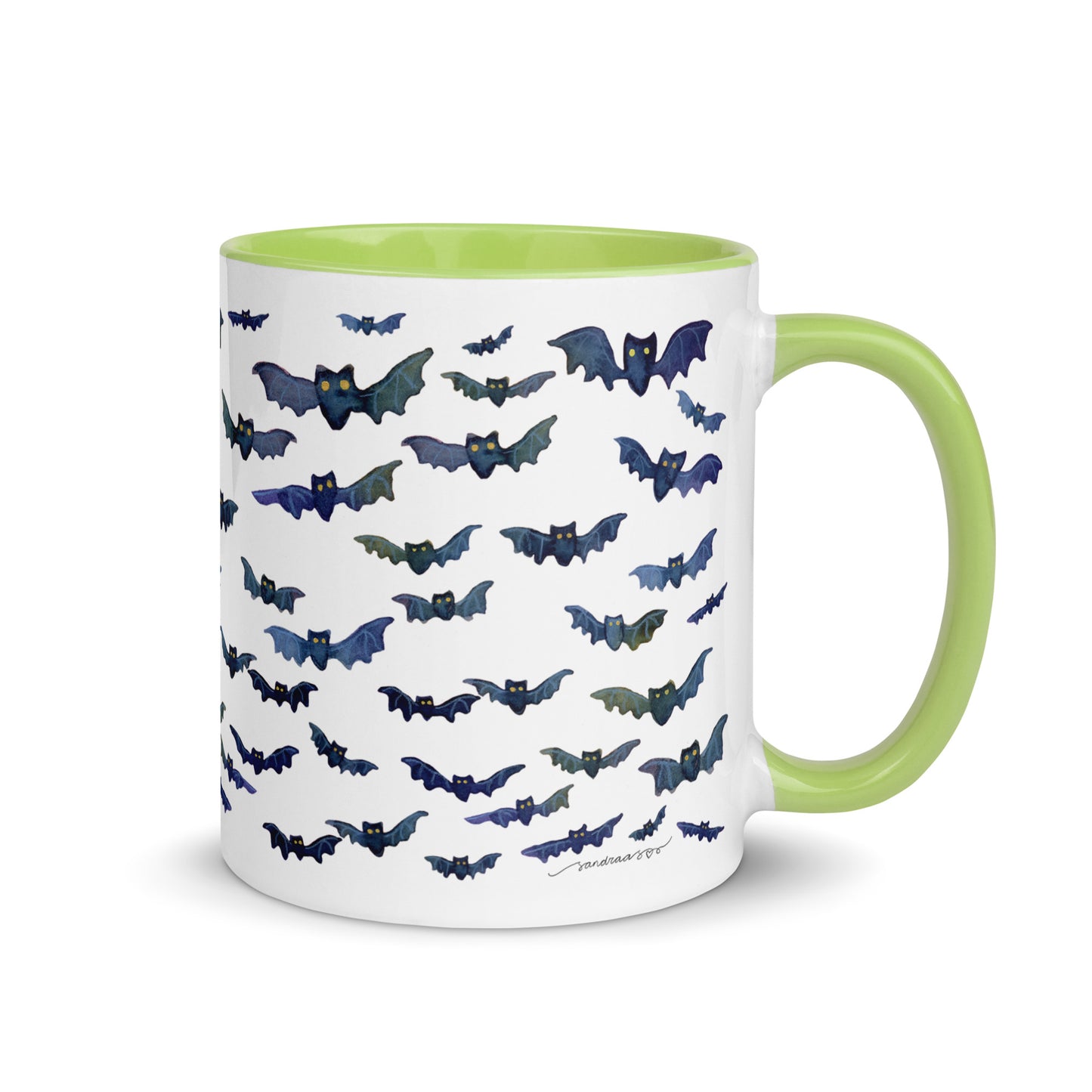 Watercolor Bats Mug – A Touch of Whimsy & Spooky Charm! 🦇☕ - SANDRAAS