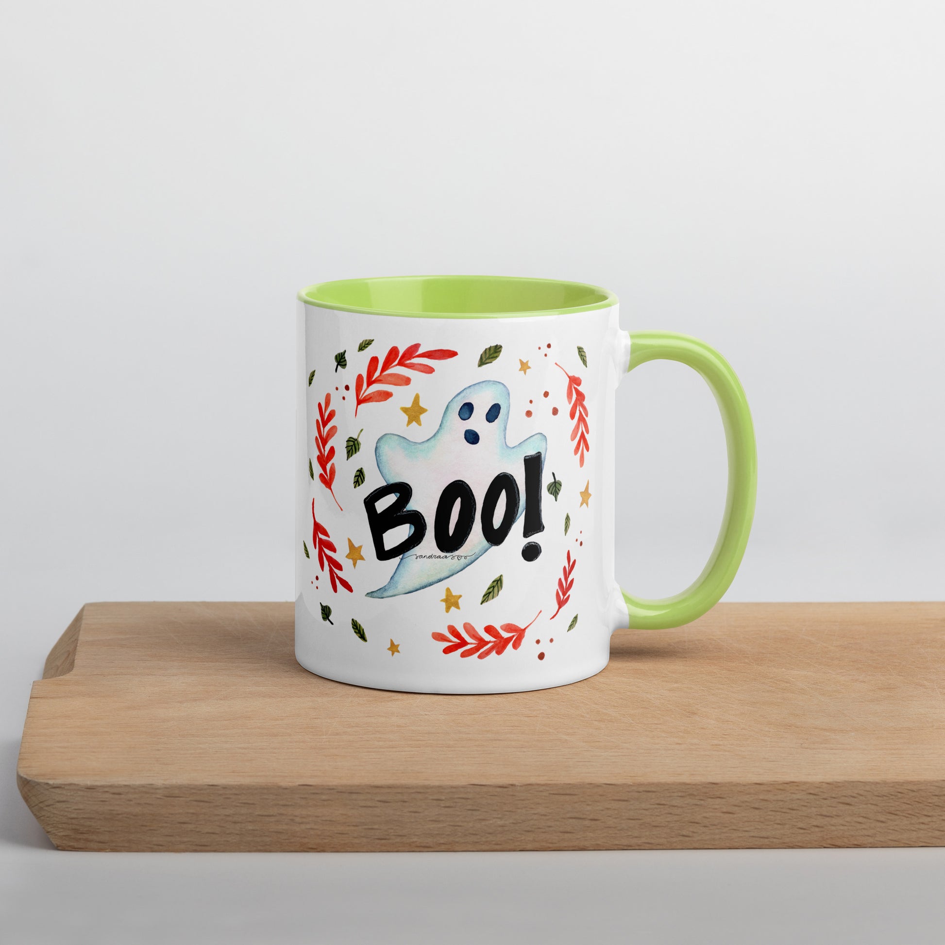 Boo! Halloween Ghost Mug – A Whimsical Autumn Delight 👻🍂 - SANDRAAS