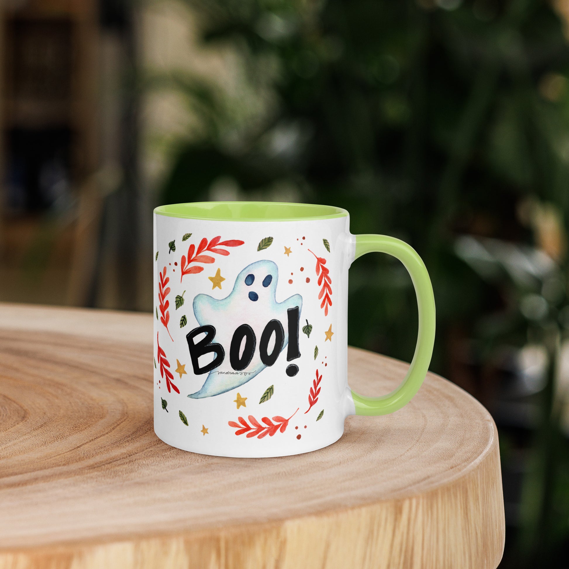 Boo! Halloween Ghost Mug – A Whimsical Autumn Delight 👻🍂 - SANDRAAS