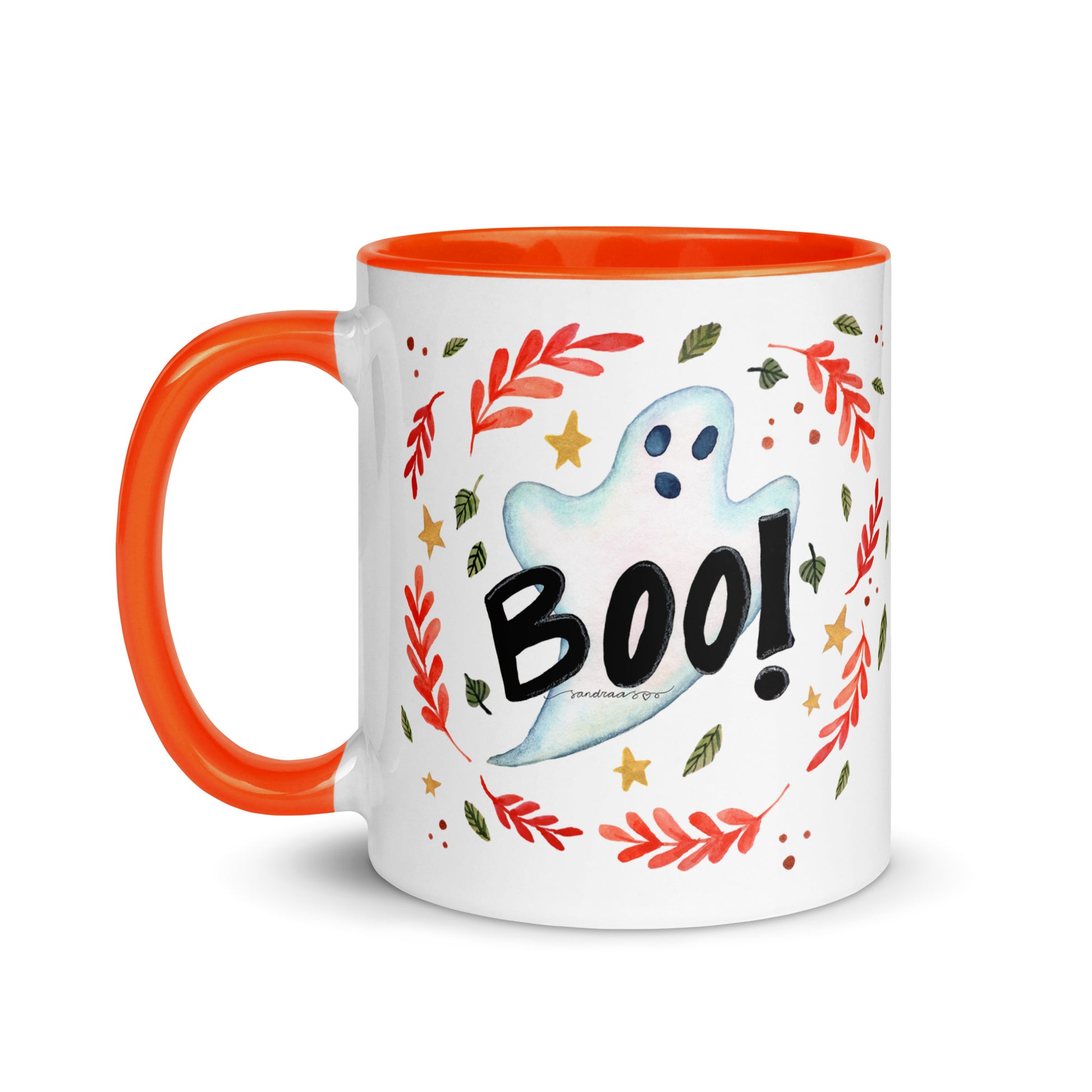Boo! Halloween Ghost Mug – A Whimsical Autumn Delight 👻🍂 - SANDRAAS