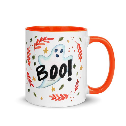 Boo! Halloween Ghost Mug – A Whimsical Autumn Delight 👻🍂 - SANDRAAS